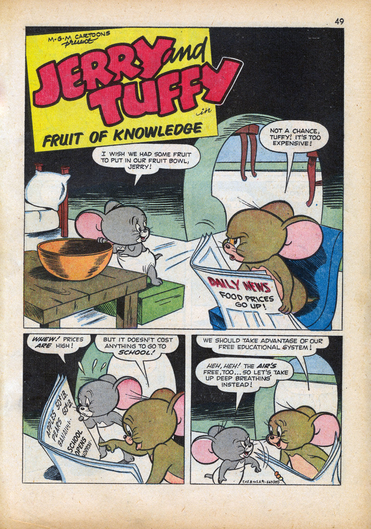 Read online Tom & Jerry's Back to School comic -  Issue # TPB - 51