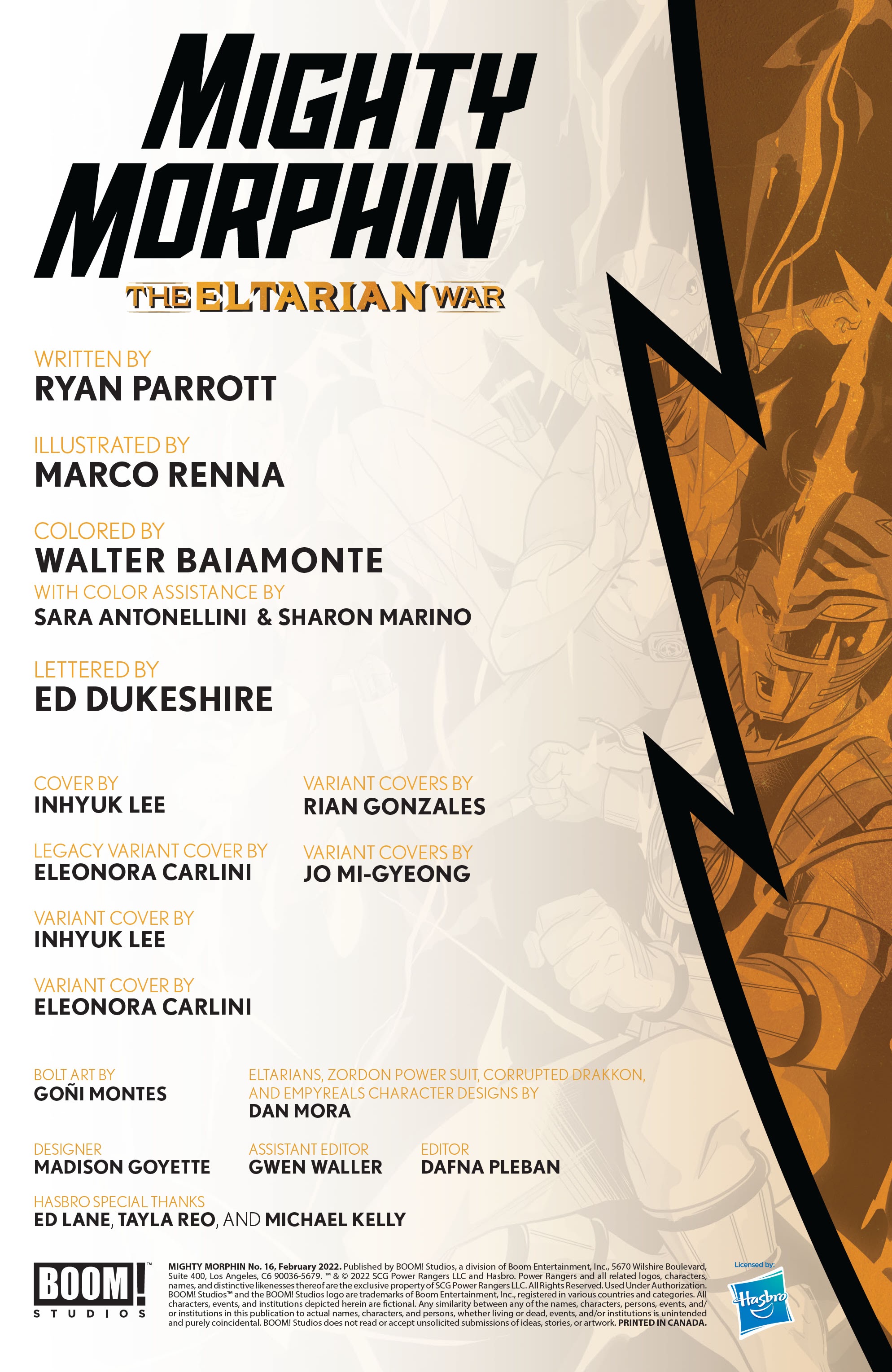Read online Mighty Morphin comic -  Issue #16 - 2