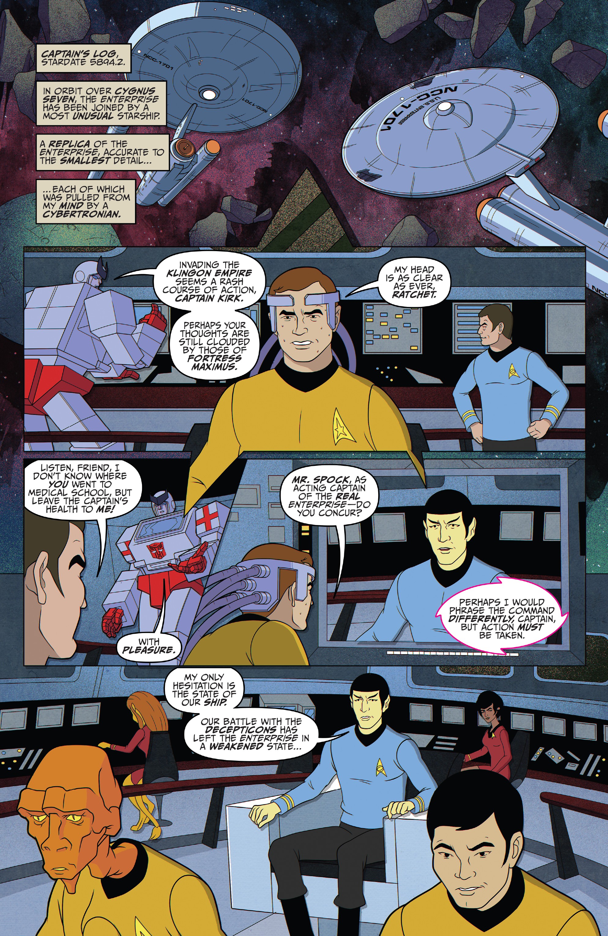 Read online Star Trek vs. Transformers comic -  Issue #5 - 3