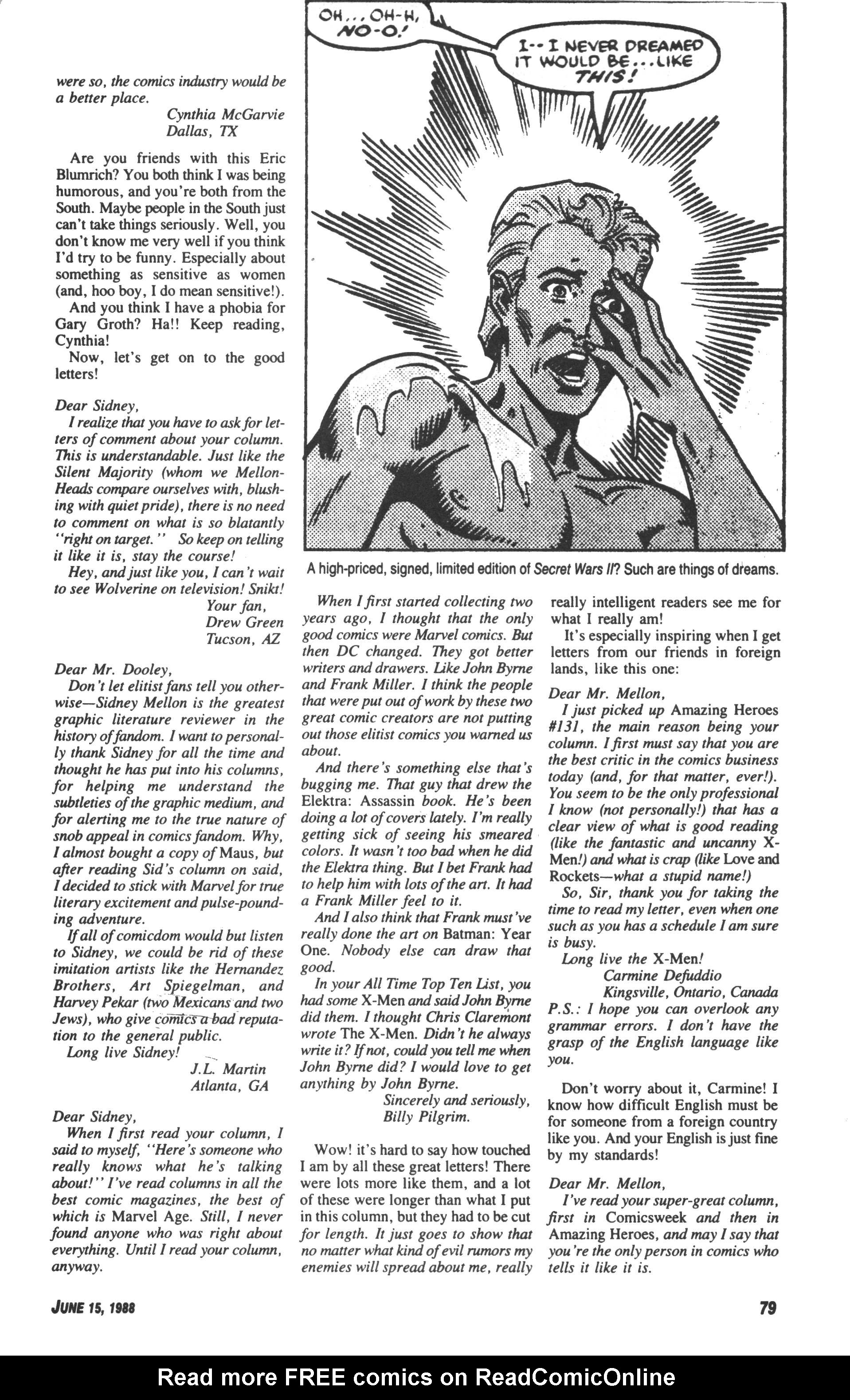 Read online Amazing Heroes comic -  Issue #143 - 79