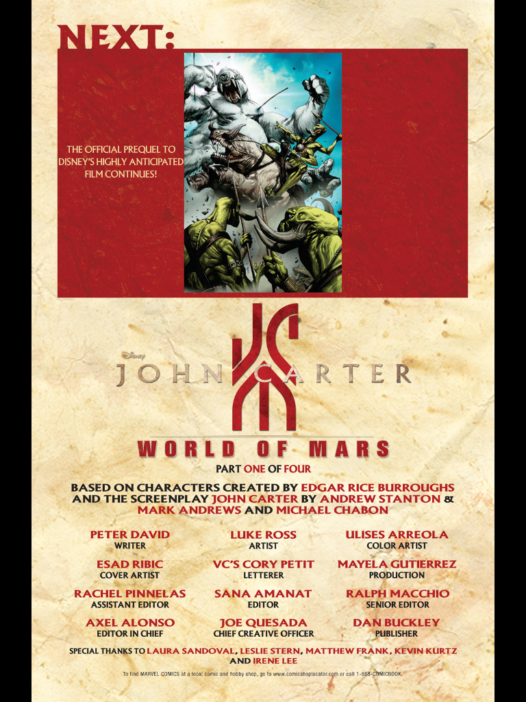 Read online John Carter: The World of Mars comic -  Issue #1 - 22