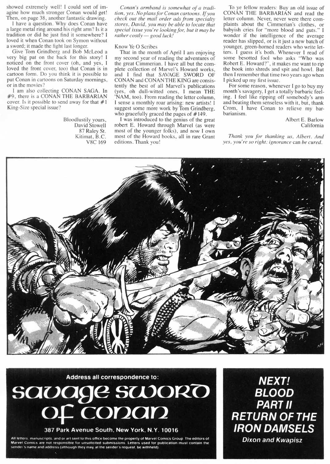 Read online The Savage Sword Of Conan comic -  Issue #153 - 5