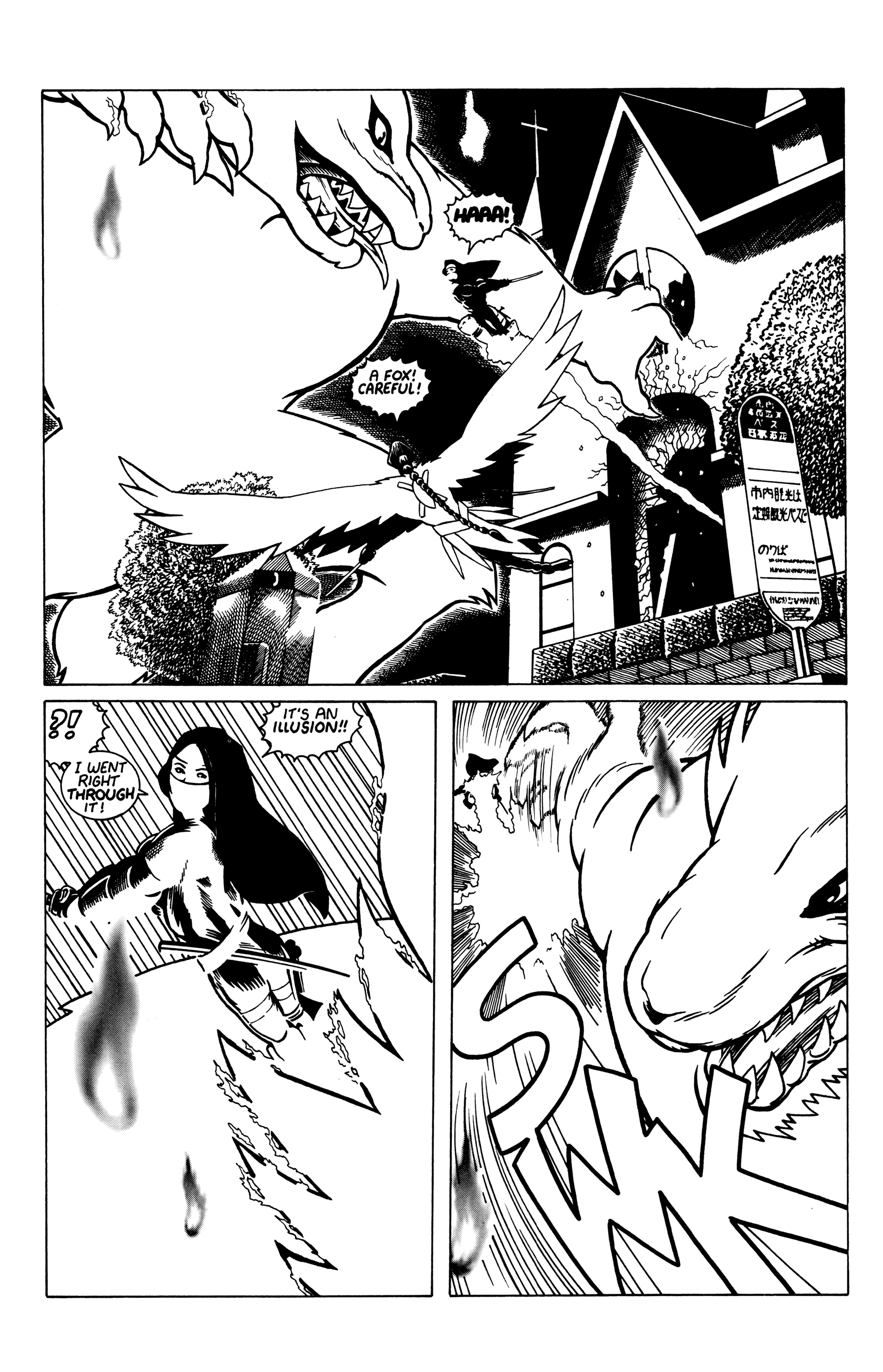 Read online Warrior Nun: Black & White comic -  Issue #8 - 8