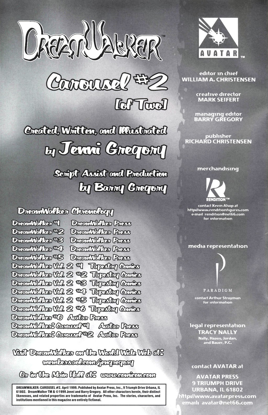 Read online Dreamwalker (1998) comic -  Issue #2 - 2