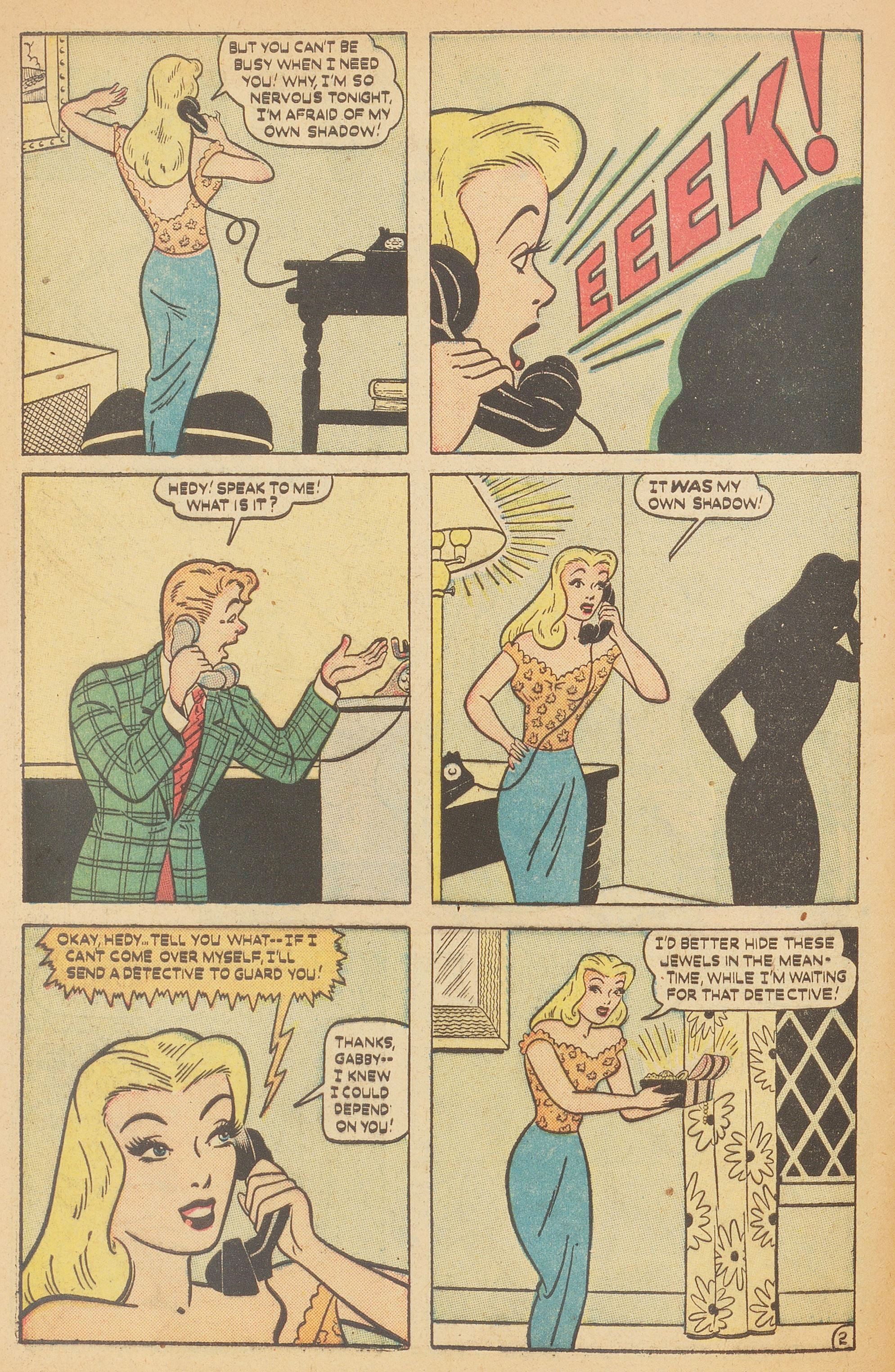 Read online Hedy Of Hollywood Comics comic -  Issue #36 - 44