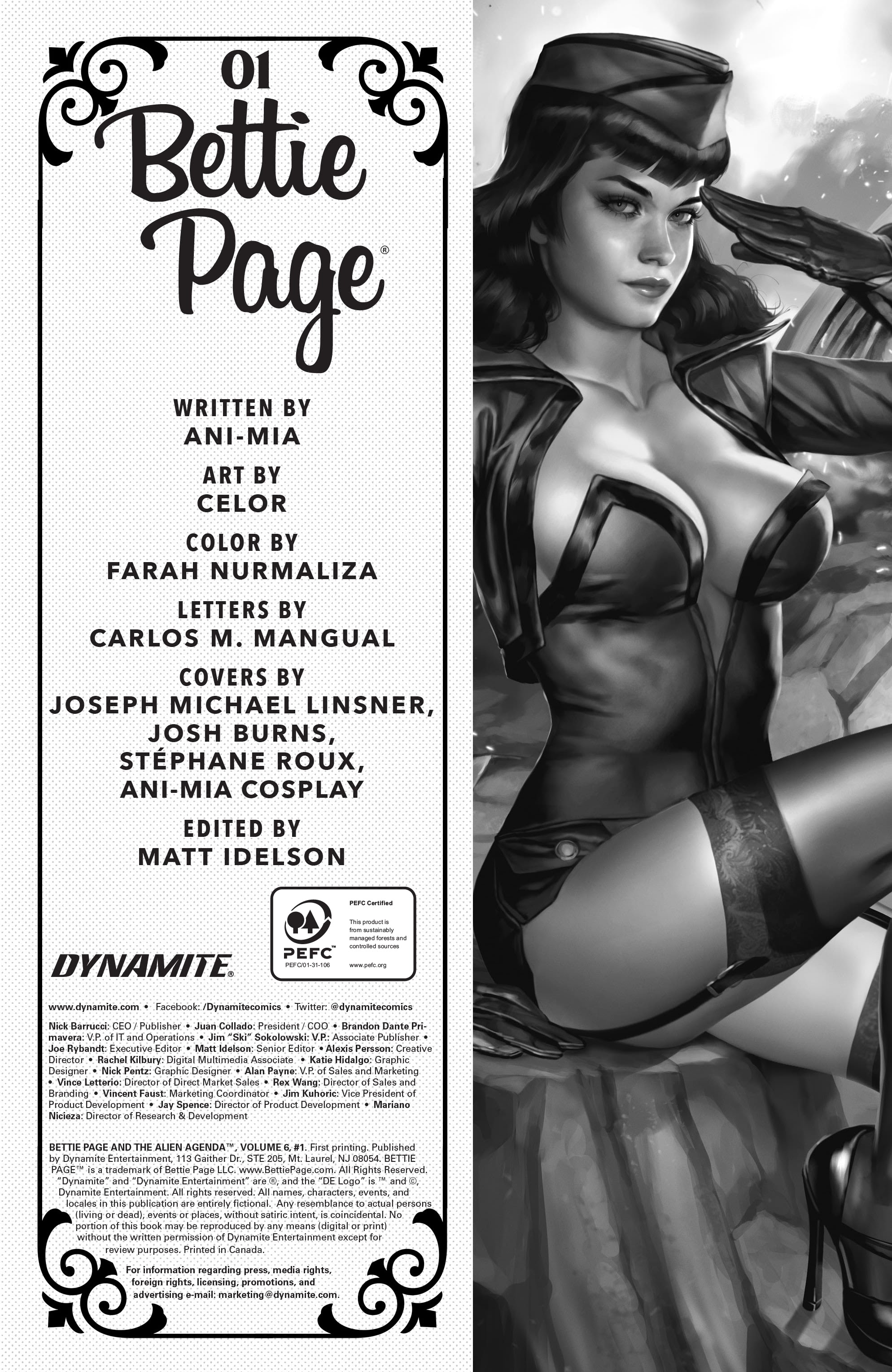 Read online Bettie Page: The Alien Agenda comic -  Issue #1 - 6