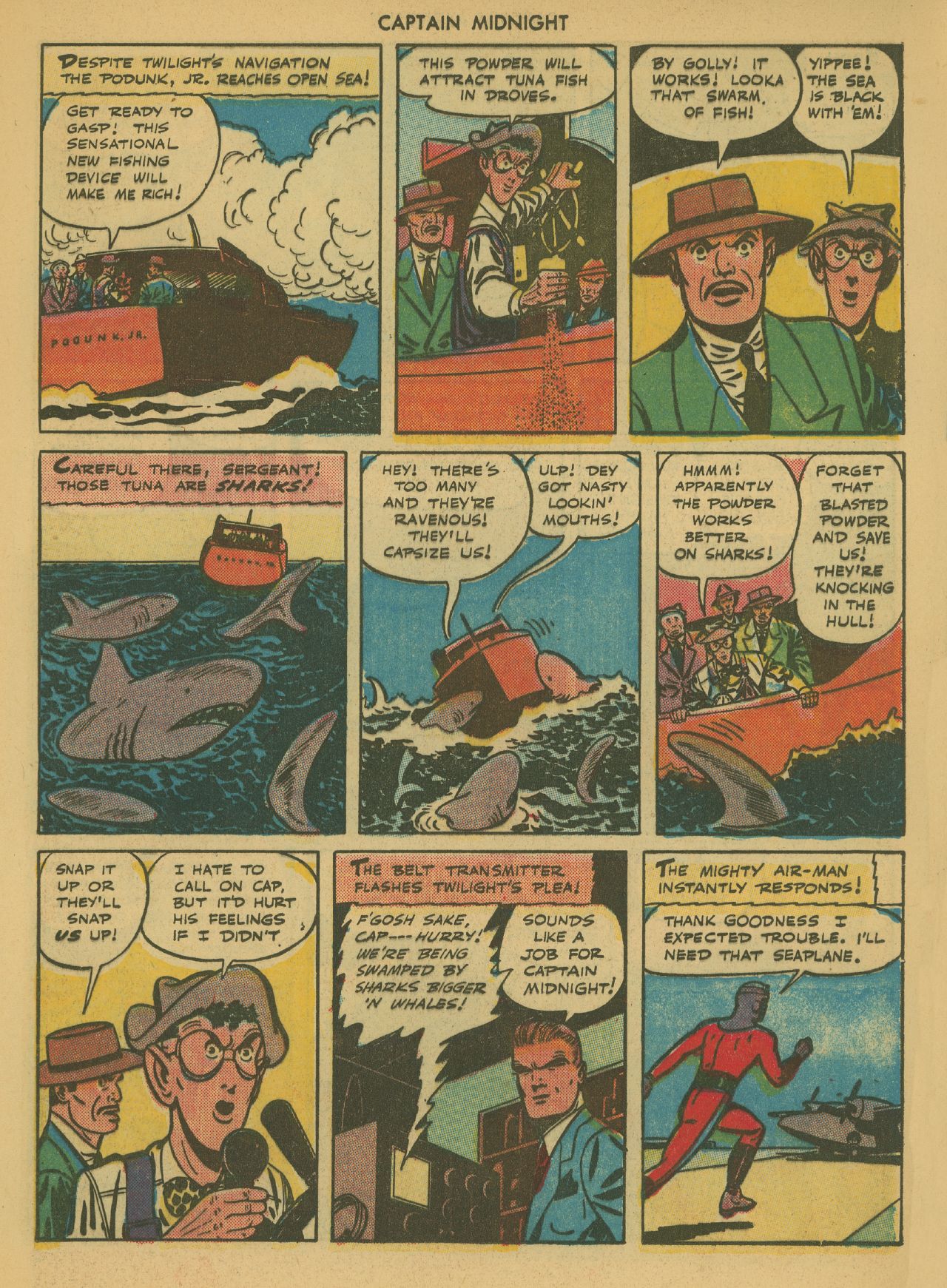 Read online Captain Midnight (1942) comic -  Issue #36 - 17