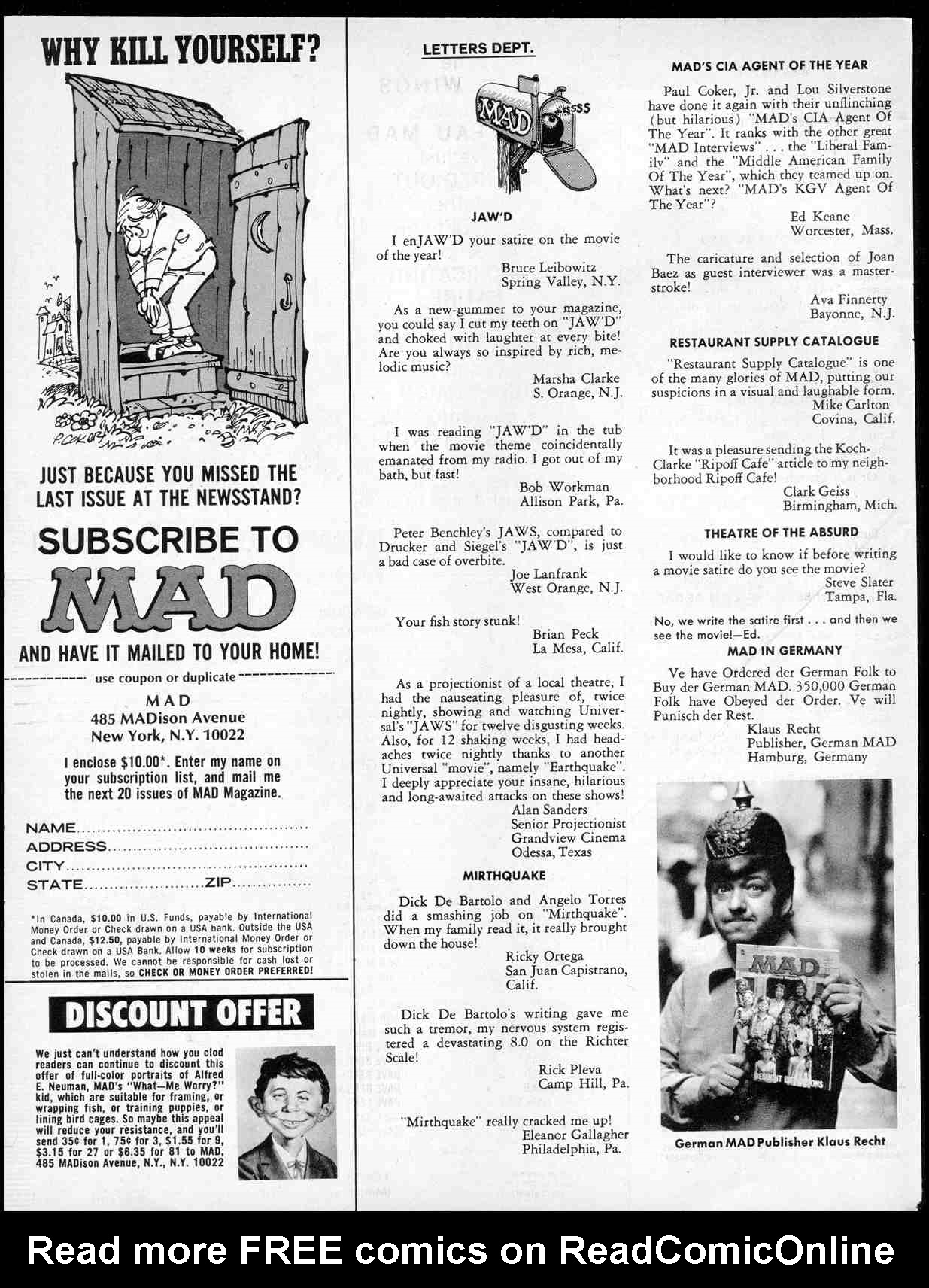 Read online MAD comic -  Issue #182 - 4