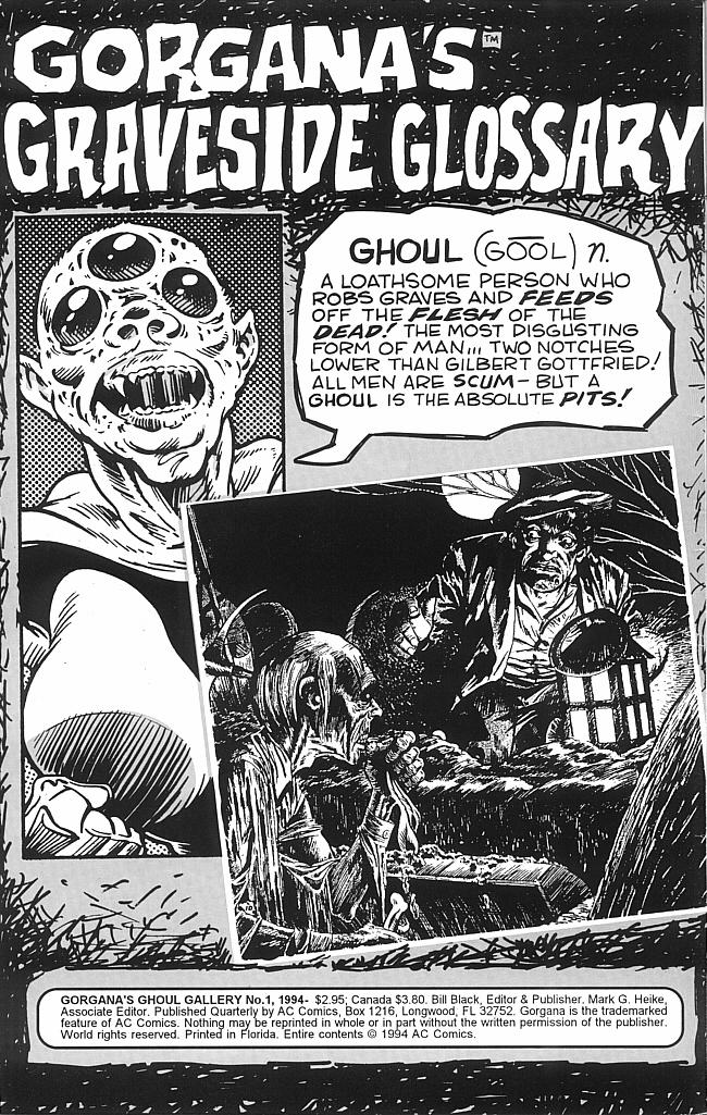 Read online Gorgana's Ghoul Gallery comic -  Issue #1 - 2