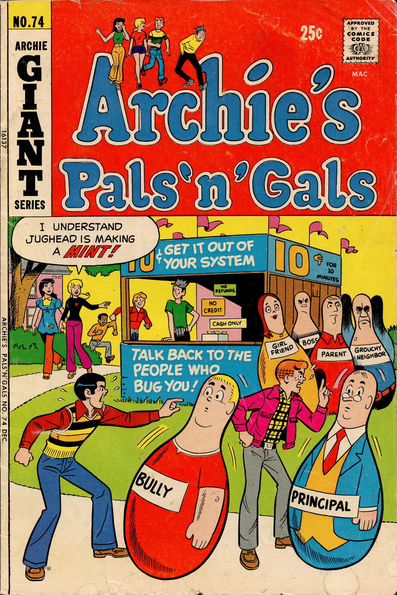 Read online Archie's Pals 'N' Gals (1952) comic -  Issue #74 - 1