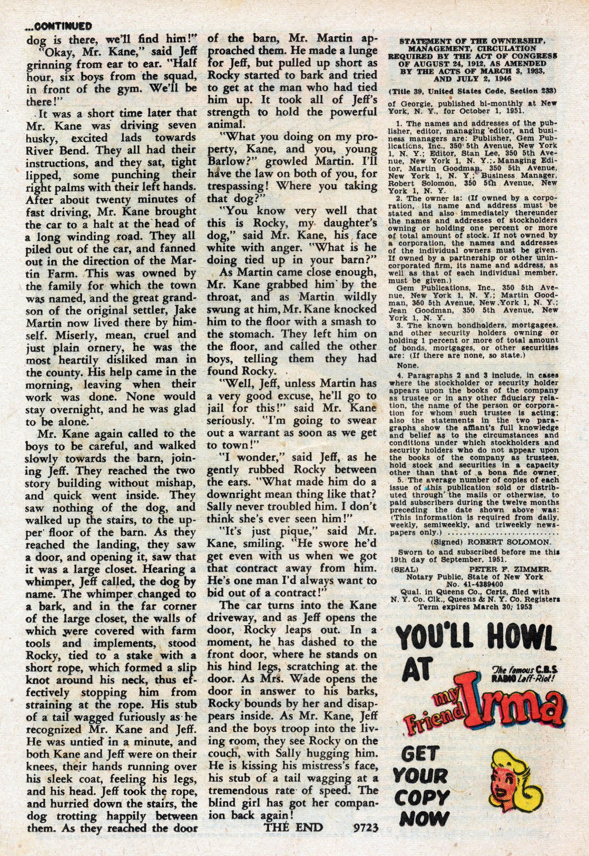 Read online Georgie Comics (1949) comic -  Issue #37 - 18