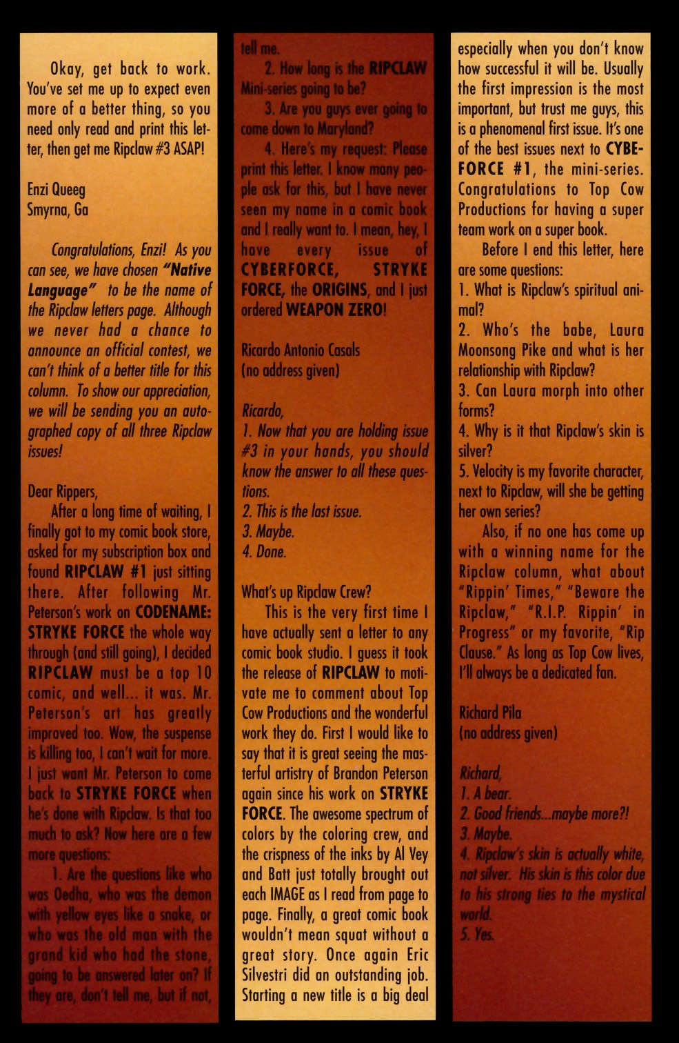 Read online Ripclaw [I] comic -  Issue #3 - 23