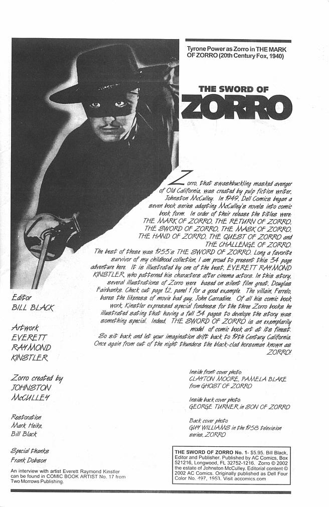 Read online The Sword Of Zorro comic -  Issue # Full - 3
