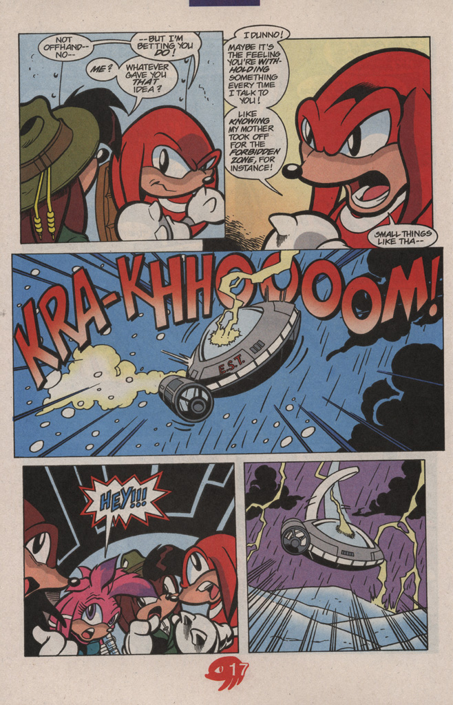 Read online Knuckles the Echidna comic -  Issue #20 - 24