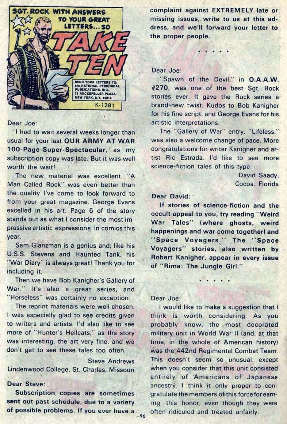 Read online Our Army at War (1952) comic -  Issue #275 - 94