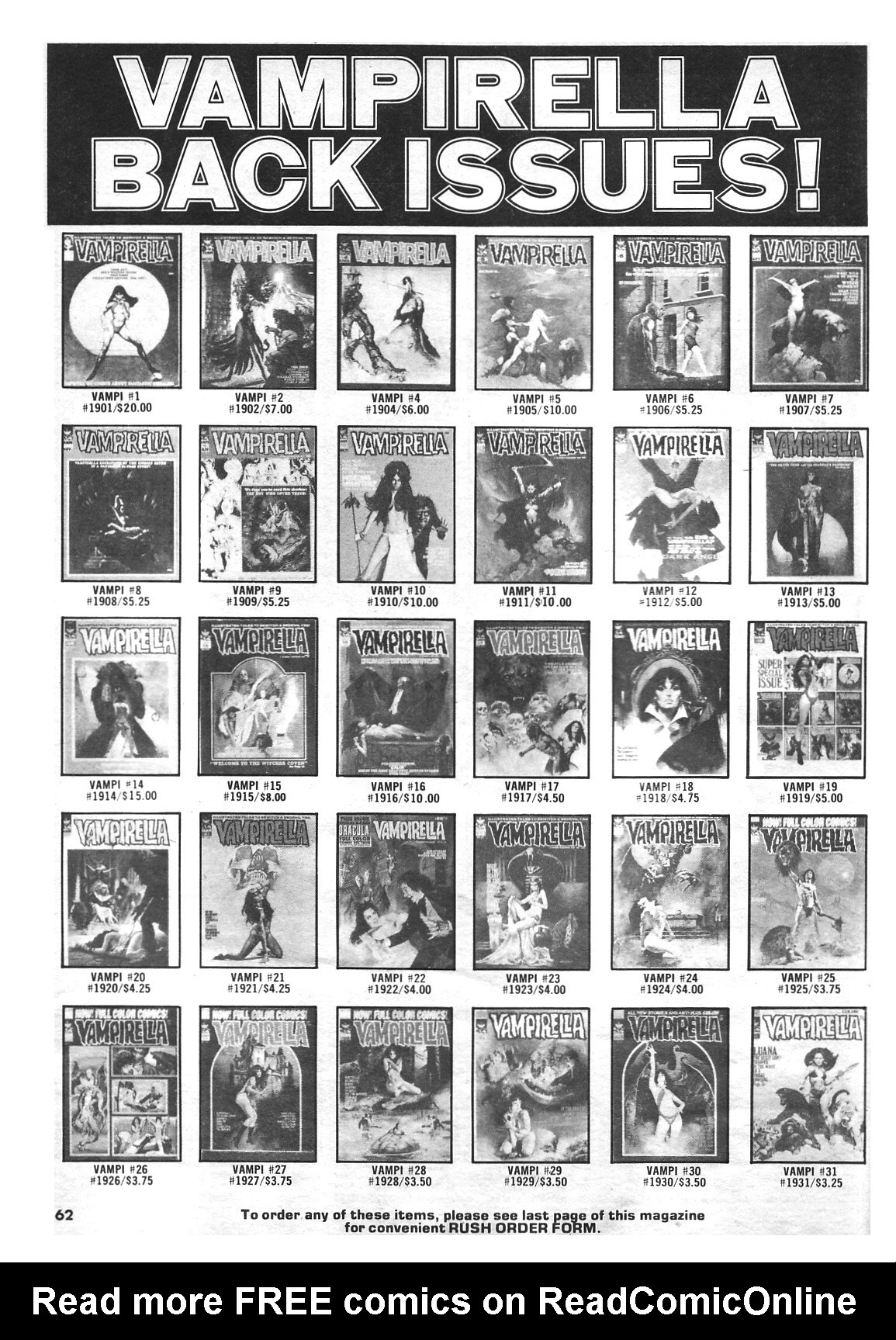 Read online Vampirella (1969) comic -  Issue #66 - 62