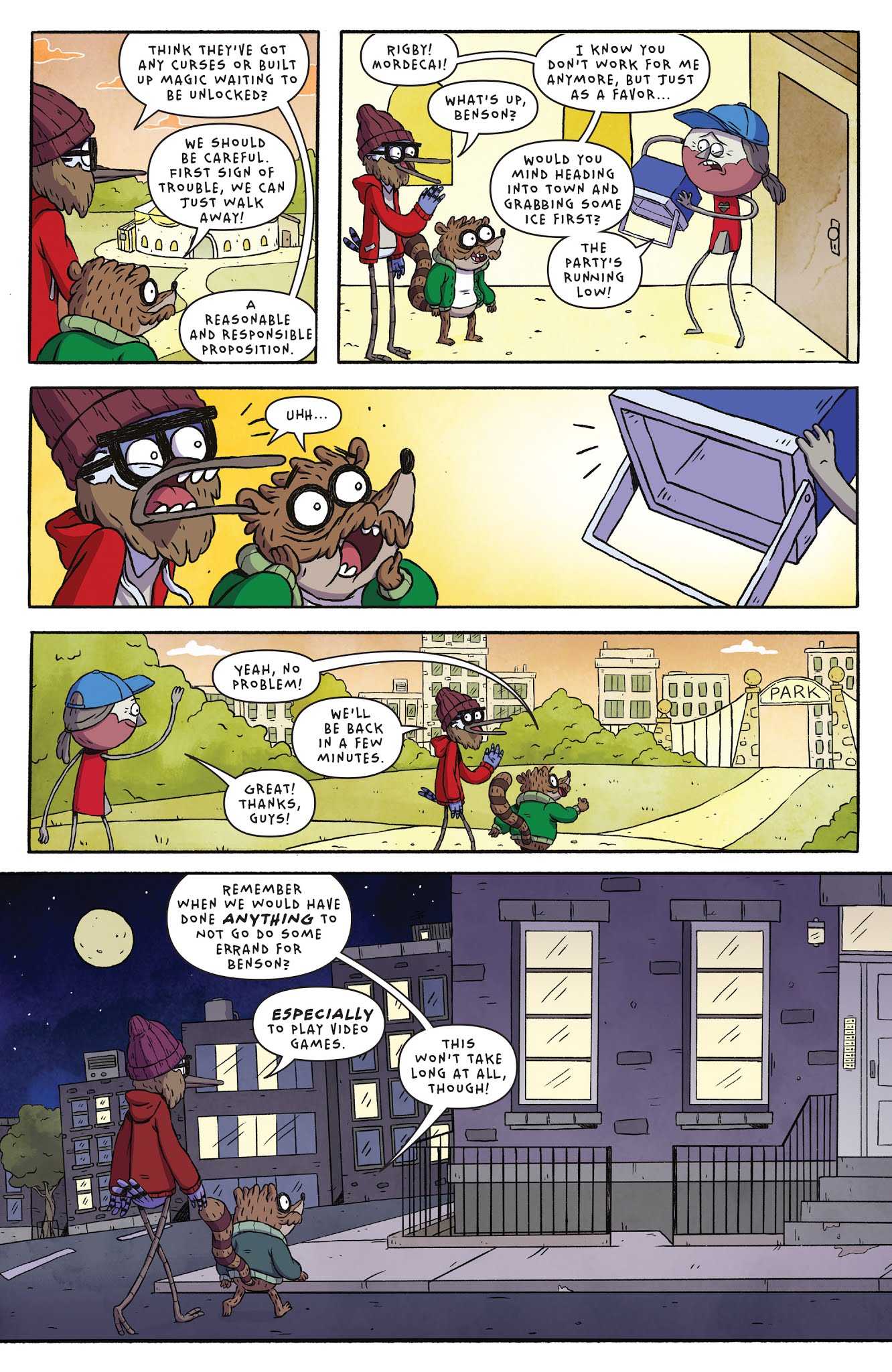 Read online Regular Show: 25 Years Later comic -  Issue #1 - 6