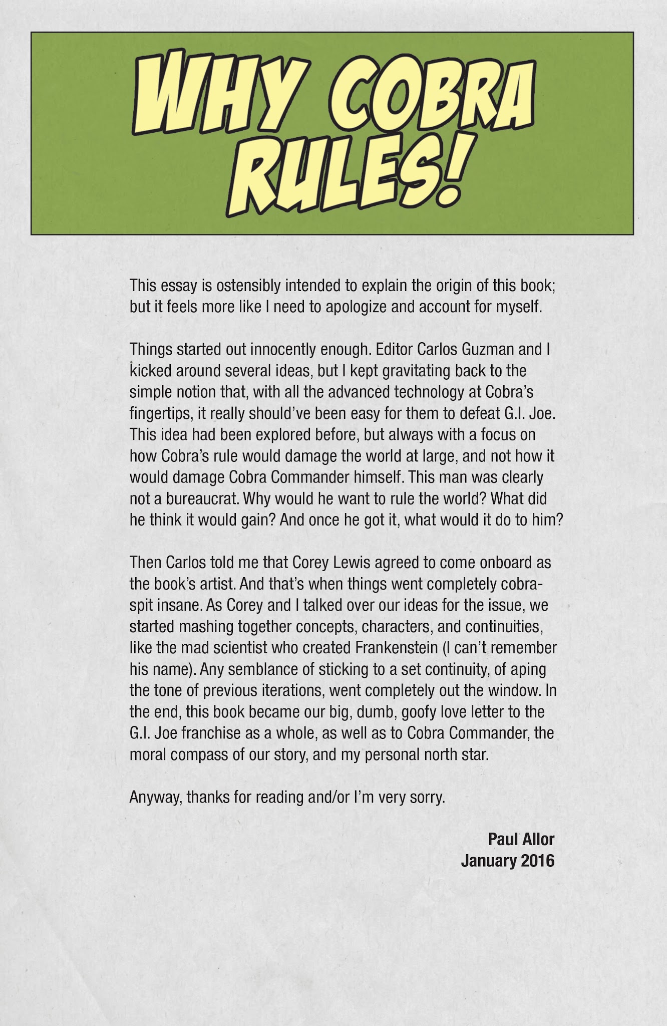 Read online G.I. Joe: Deviations comic -  Issue # Full - 27