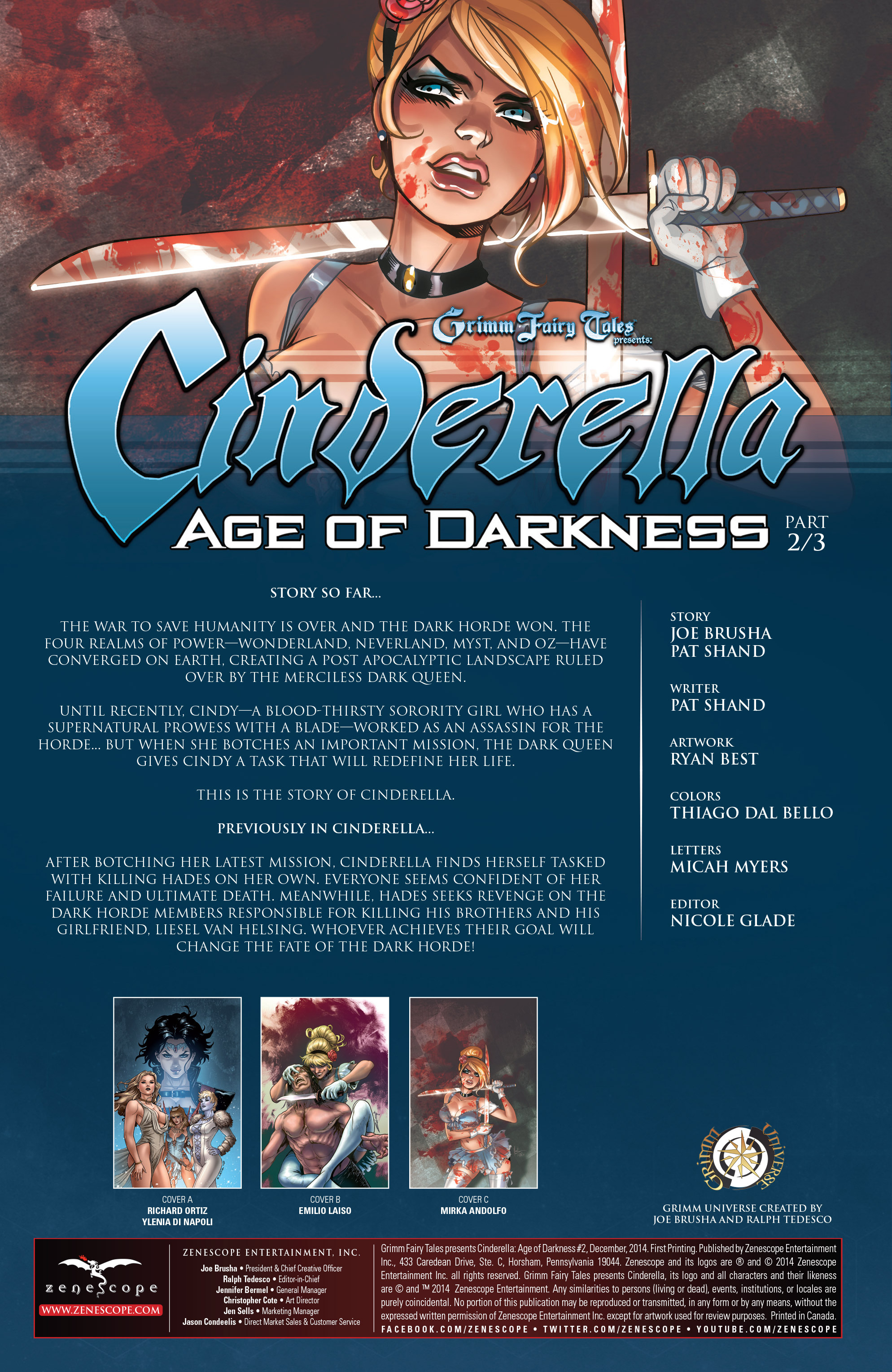 Read online Grimm Fairy Tales presents Cinderella: Age of Darkness comic -  Issue #2 - 2