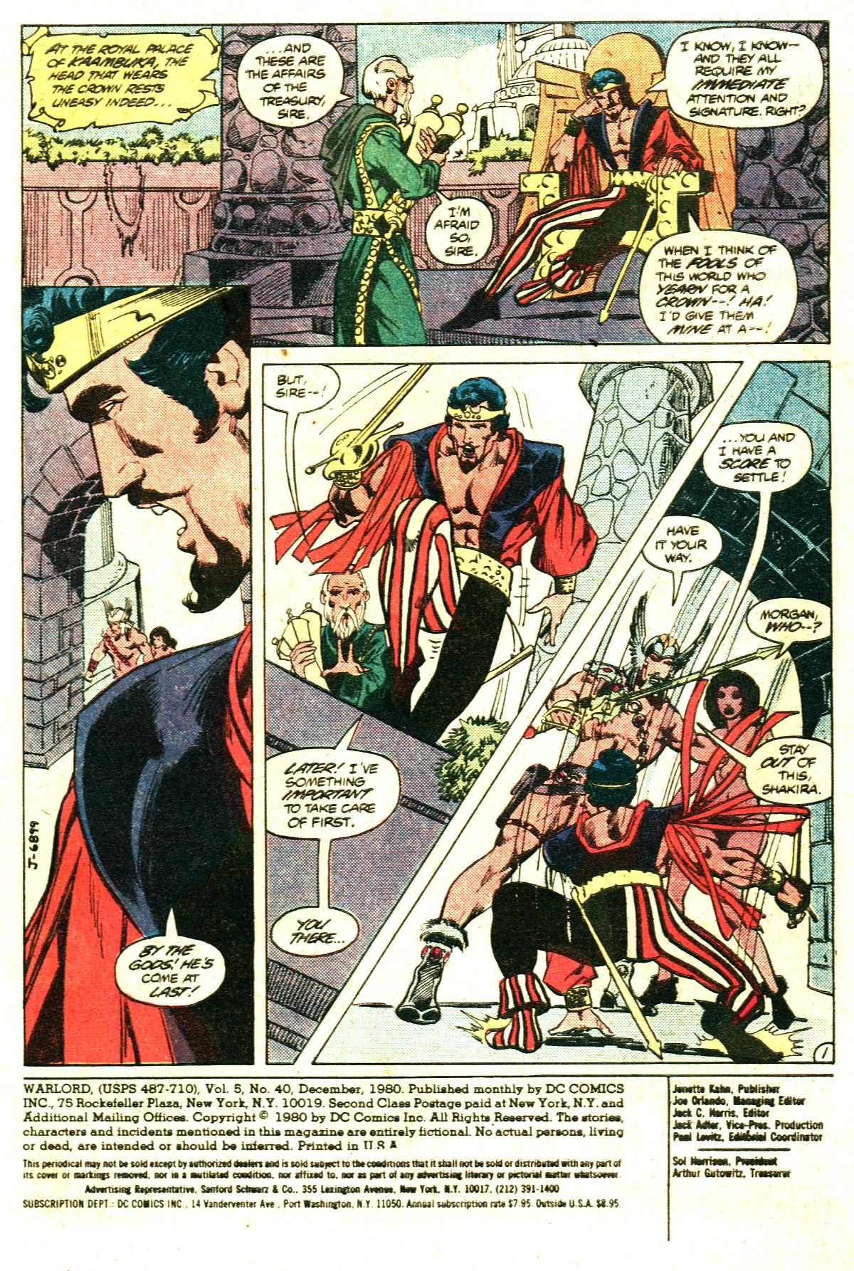 Read online Warlord (1976) comic -  Issue #40 - 2