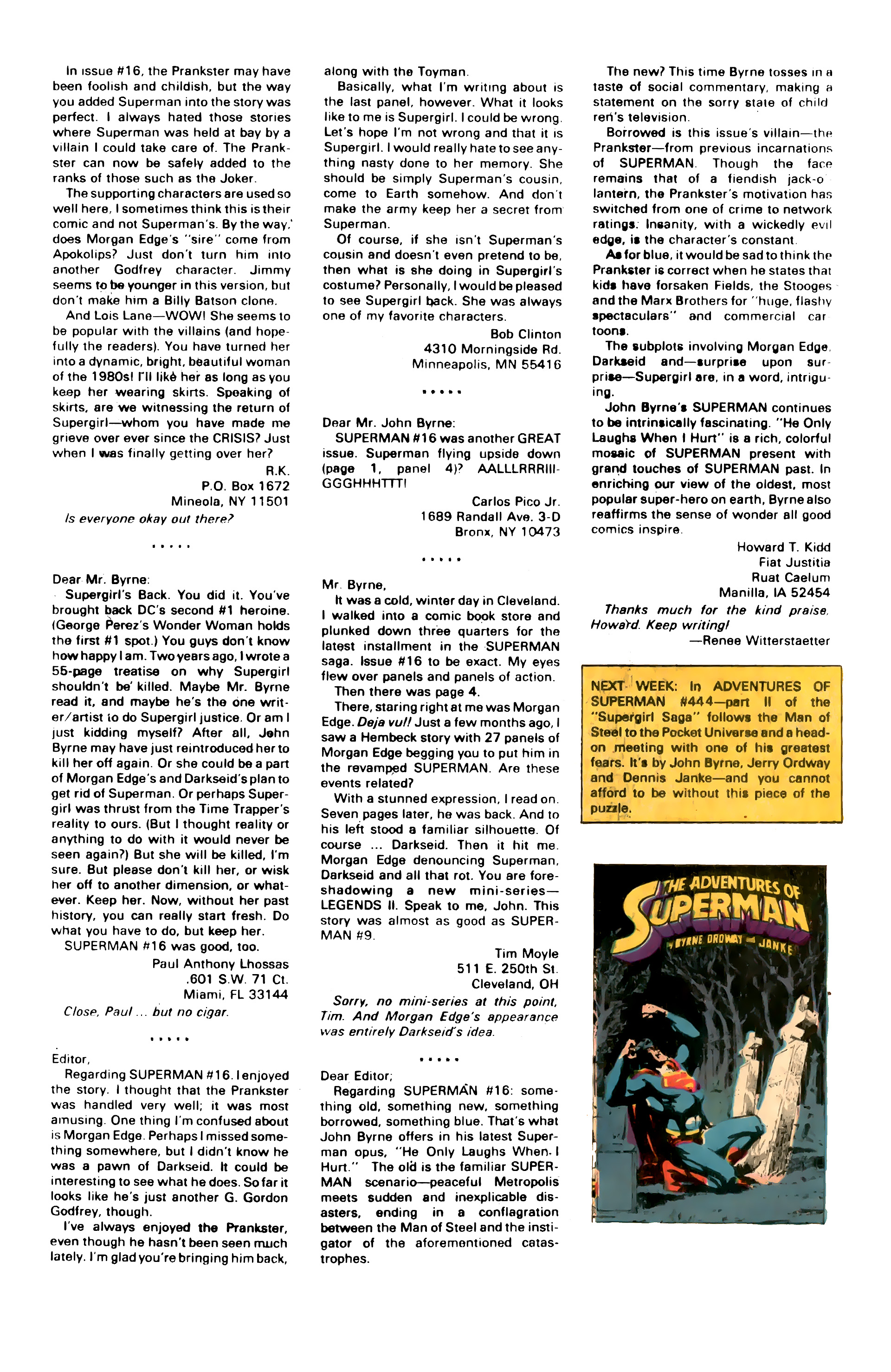 Read online Superman (1987) comic -  Issue #21 - 15
