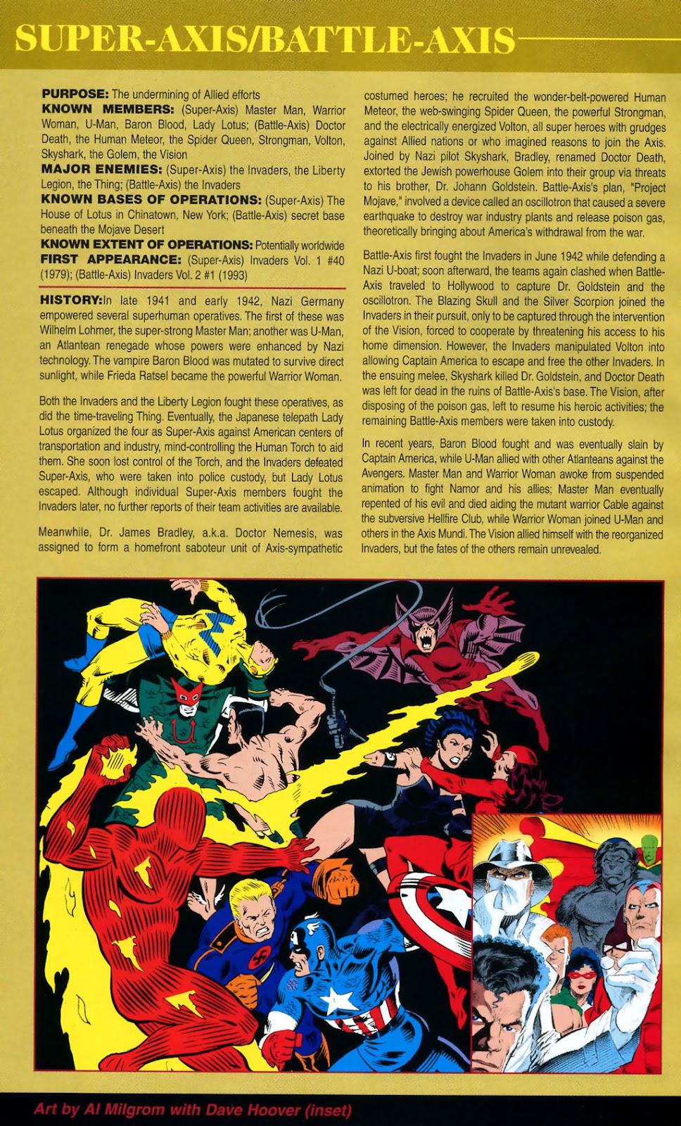 The Official Handbook of the Marvel Universe: Golden Age issue Full - Page 38