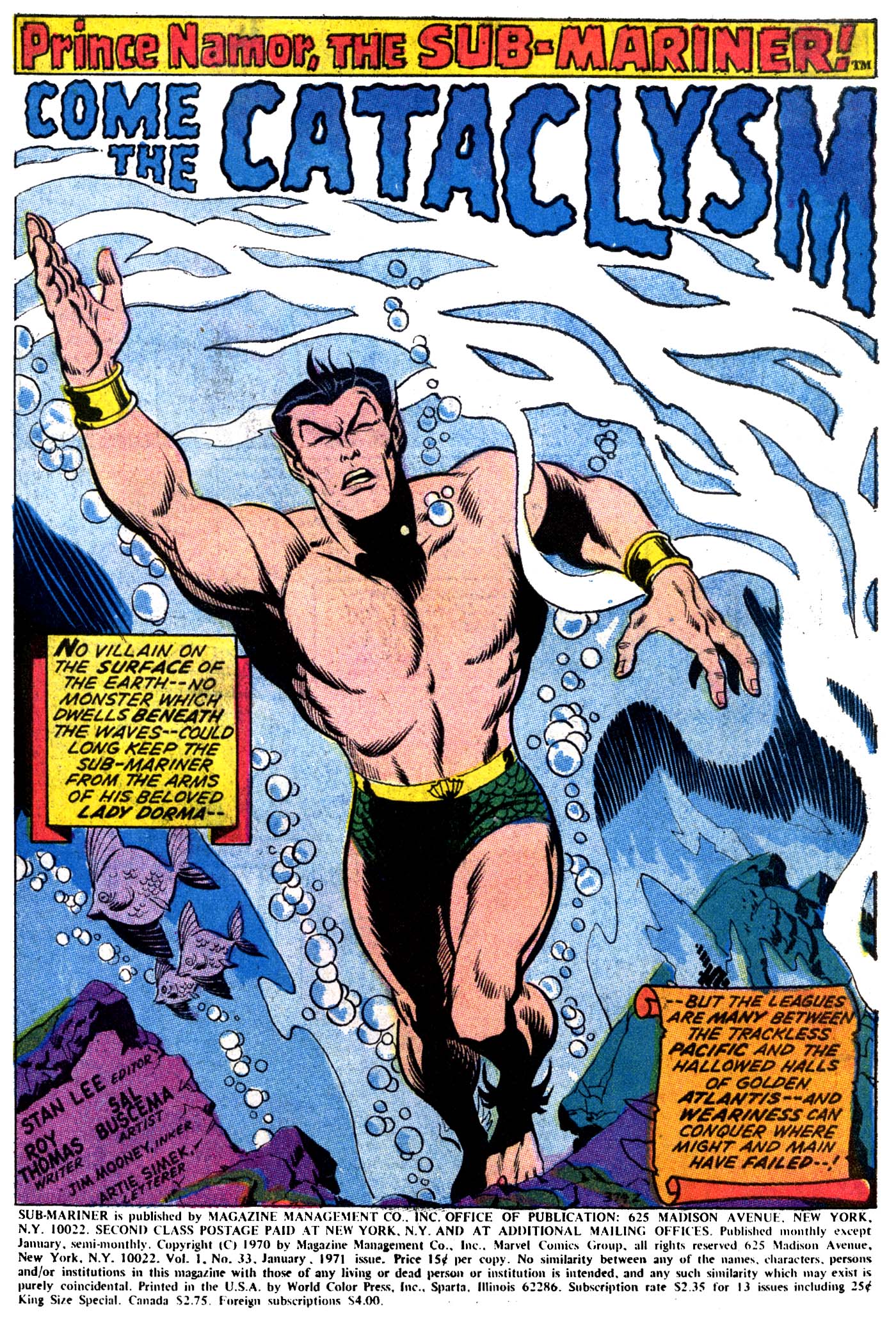 Read online The Sub-Mariner comic -  Issue #33 - 2
