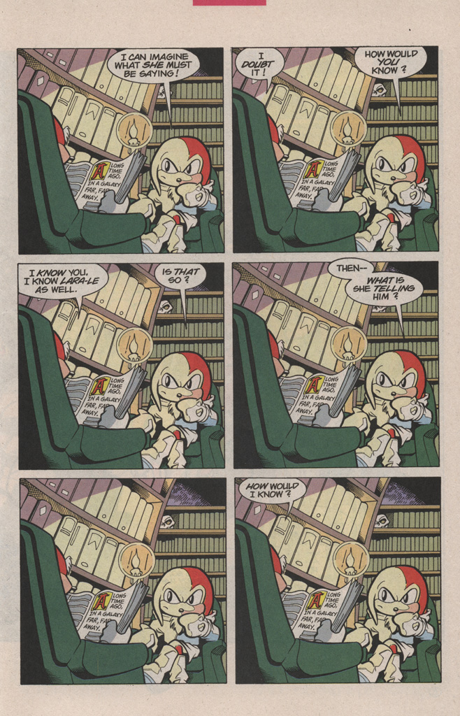 Read online Knuckles the Echidna comic -  Issue #5 - 5