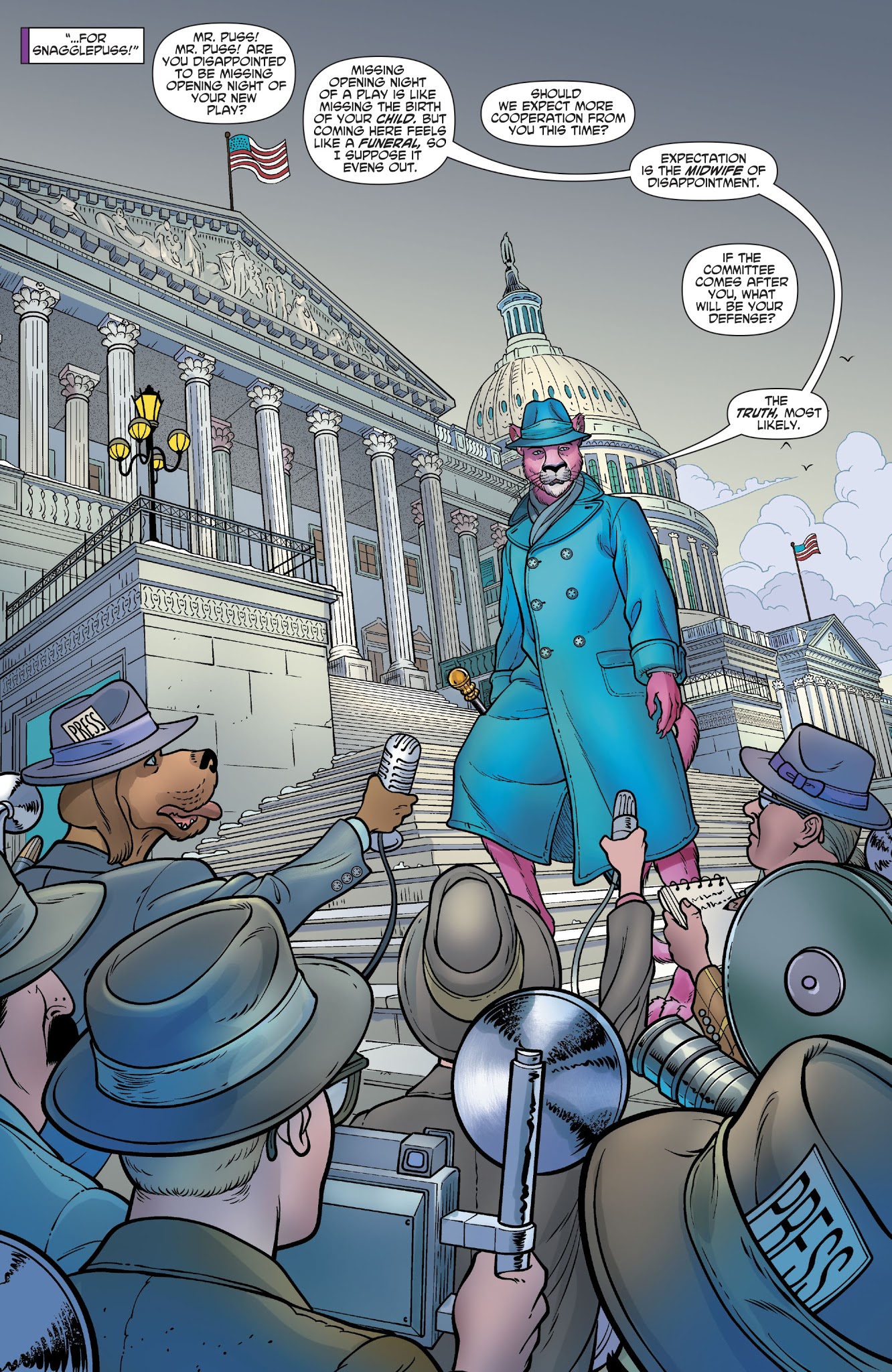 Read online Exit Stage Left: The Snagglepuss Chronicles comic -  Issue #5 - 17