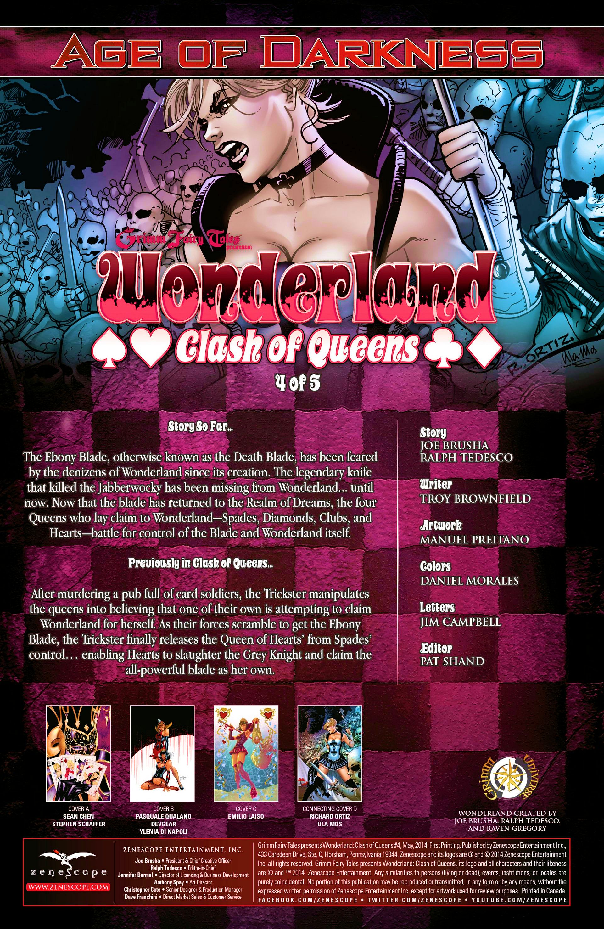 Read online Grimm Fairy Tales presents Wonderland: Clash of Queens comic -  Issue #4 - 3