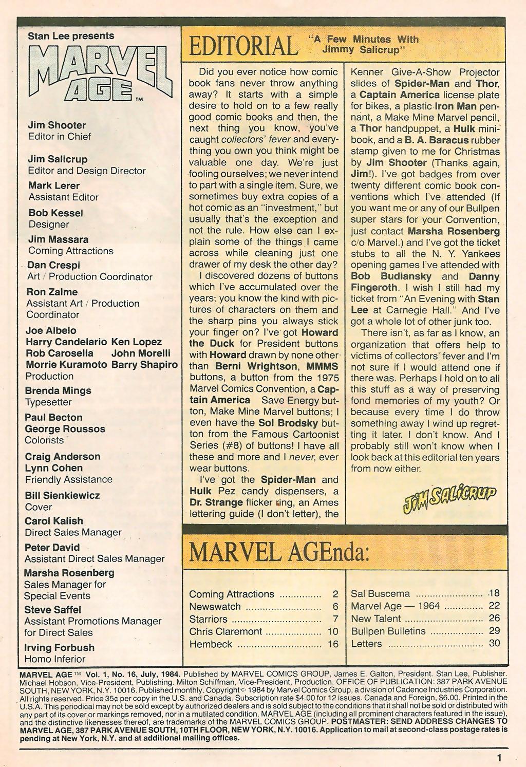 Marvel Age issue 16 - Page 3