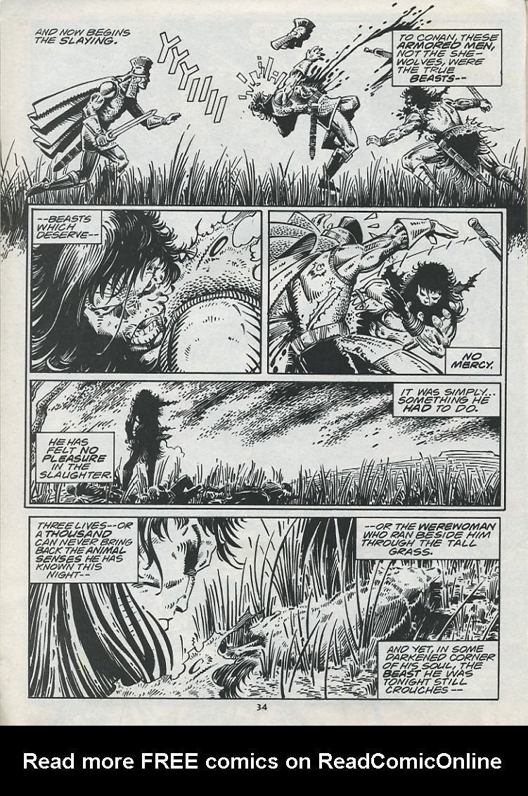 Read online The Savage Sword Of Conan comic -  Issue #221 - 36