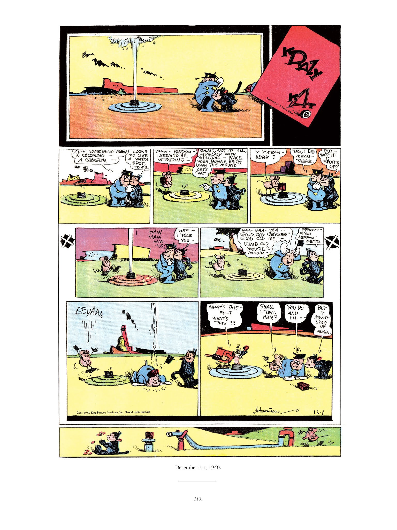 Read online Krazy & Ignatz comic -  Issue # TPB 11 - 113