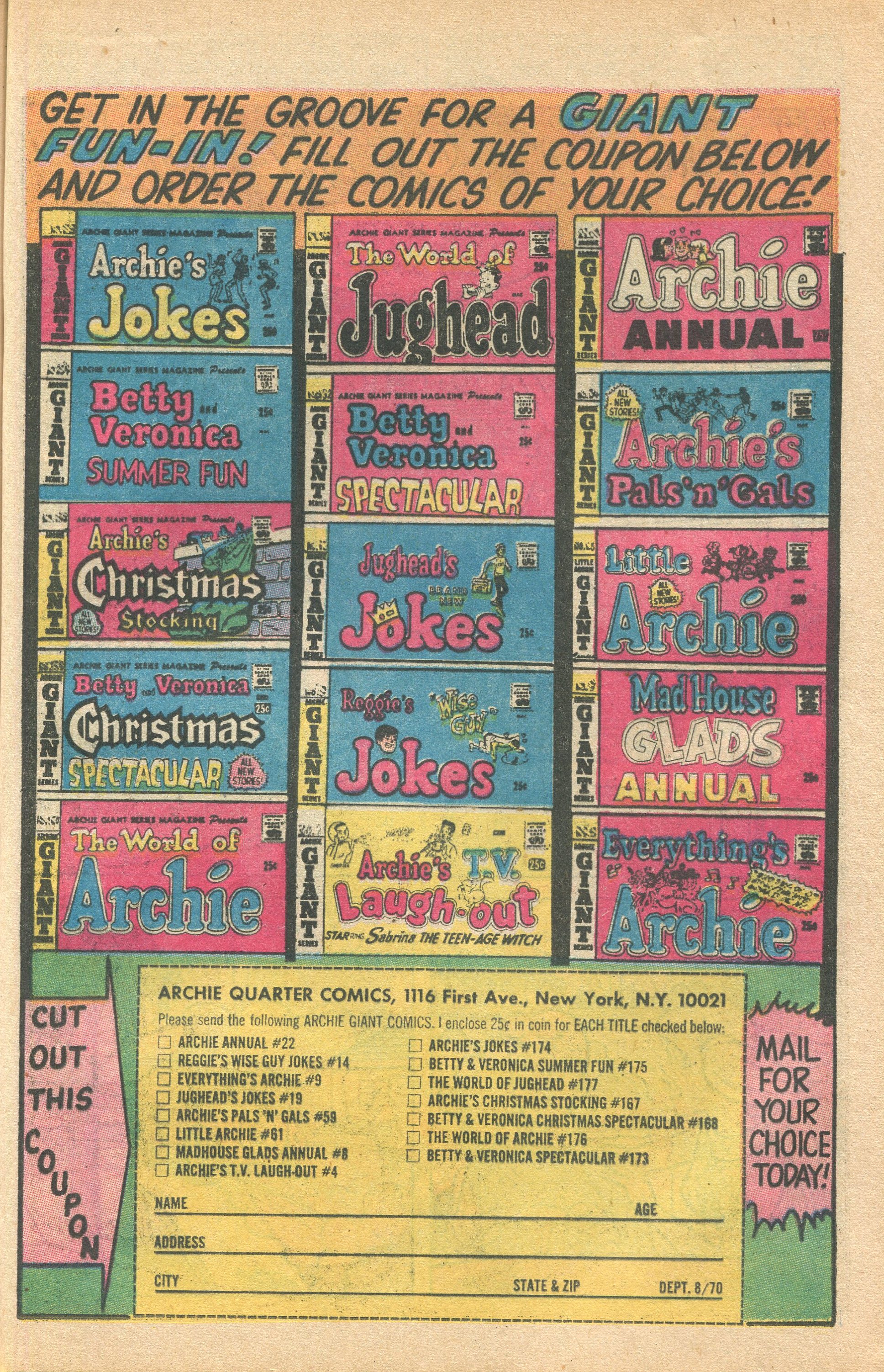 Read online Archie Giant Series Magazine comic -  Issue #174 - 49