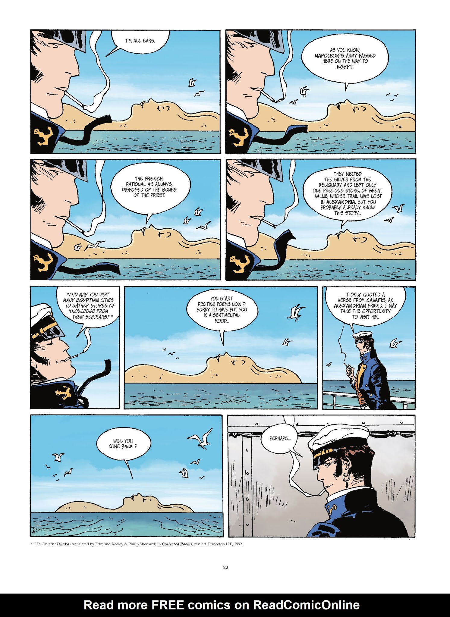 Read online Corto Maltese [GER] comic -  Issue #16 - 22