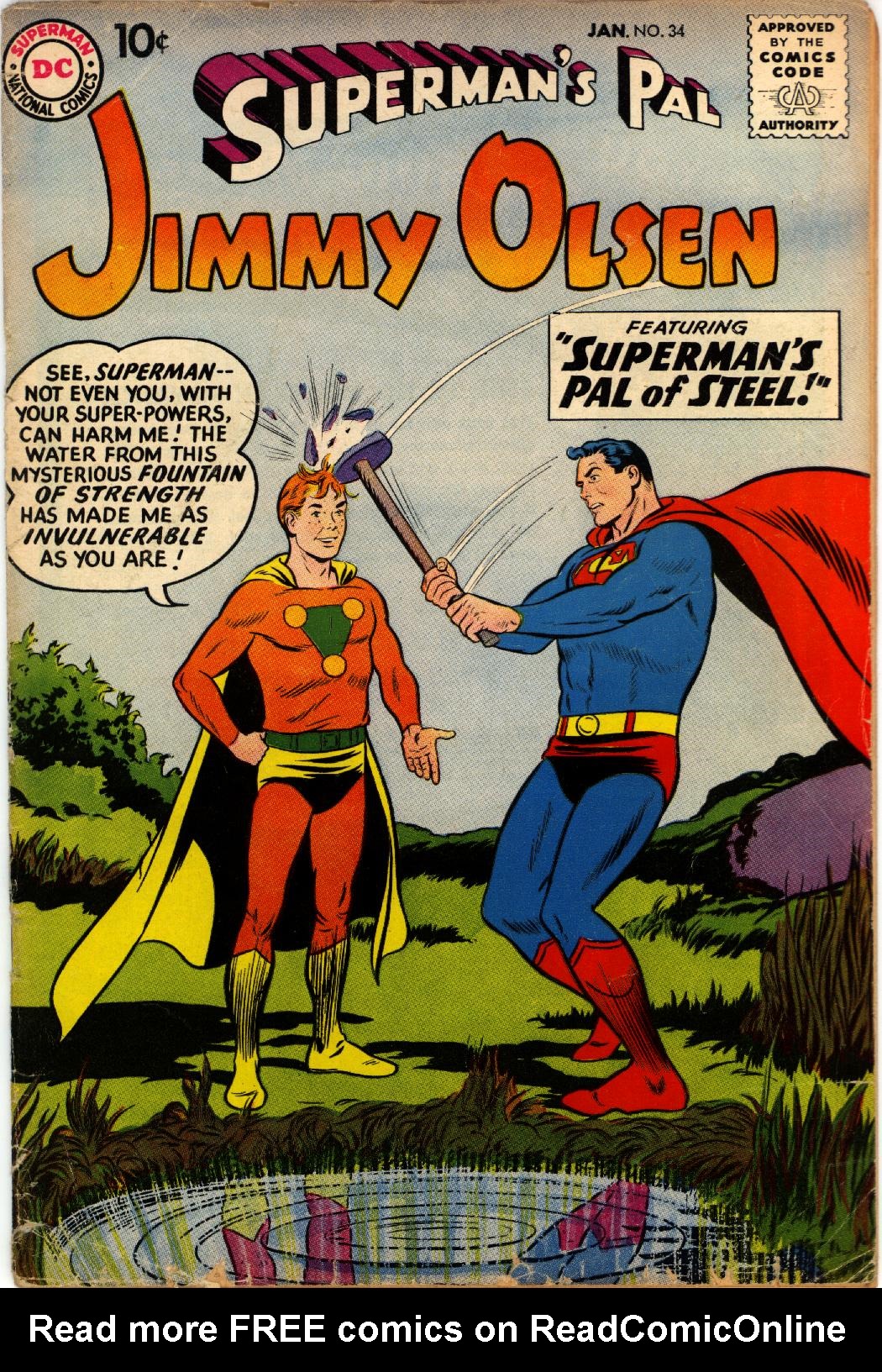 Read online Superman's Pal Jimmy Olsen comic -  Issue #34 - 1