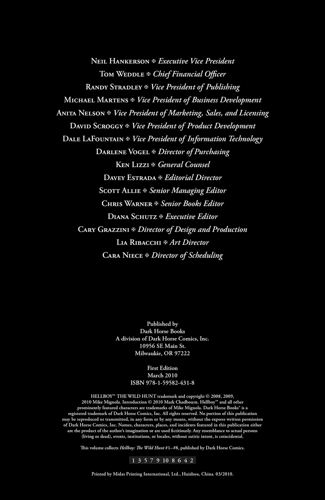 Read online Hellboy: The Wild Hunt comic -  Issue # TPB - 5