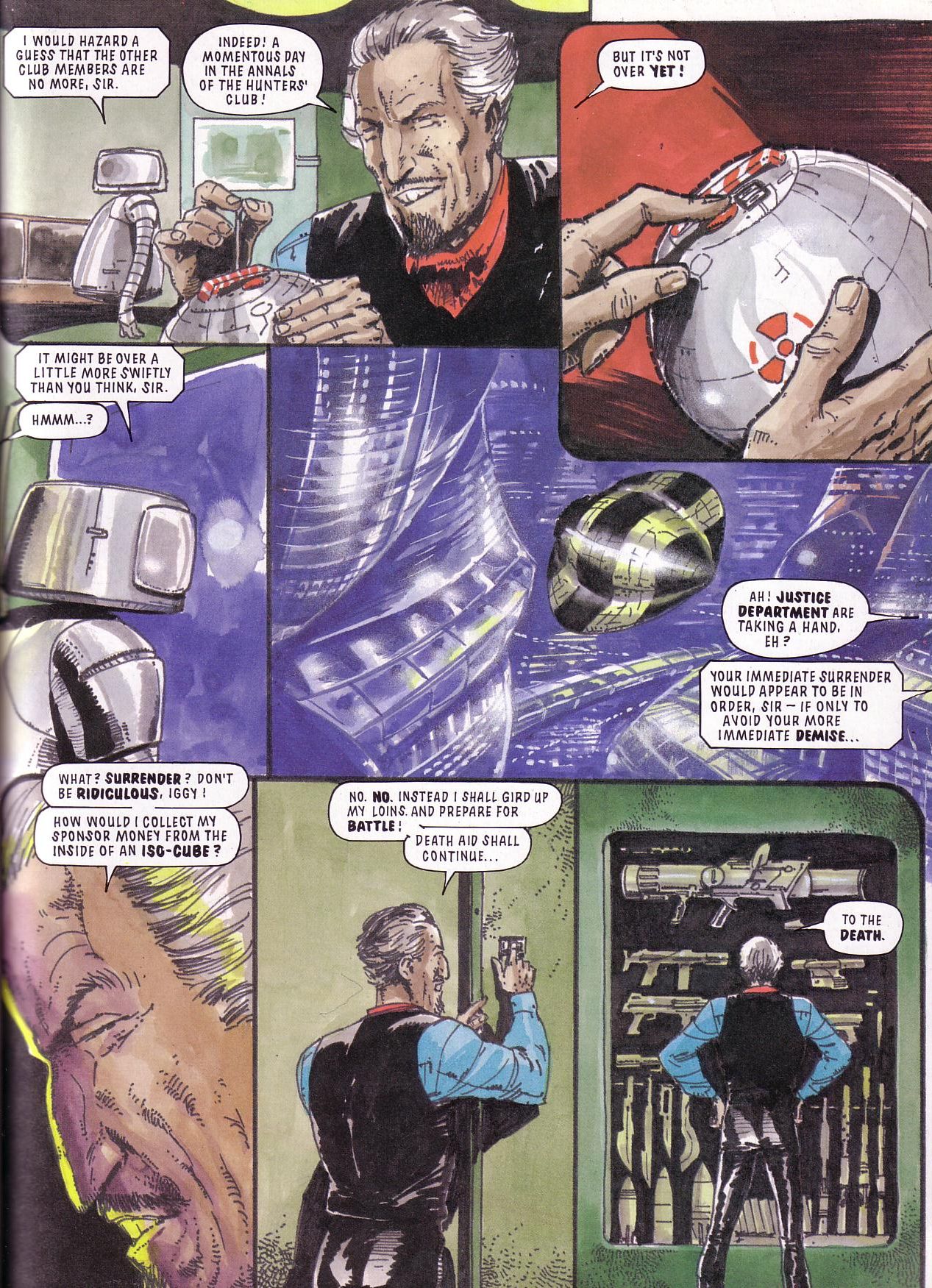 Read online Judge Dredd: Death Aid comic -  Issue # TPB - 37