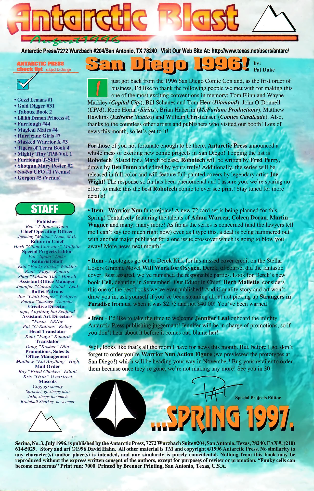 Read online Serina comic -  Issue #3 - 2