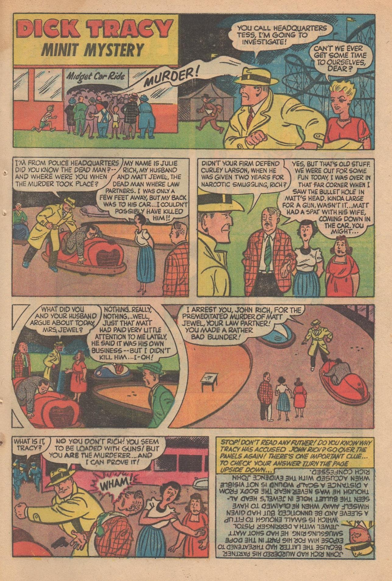 Read online Dick Tracy comic -  Issue #143 - 61