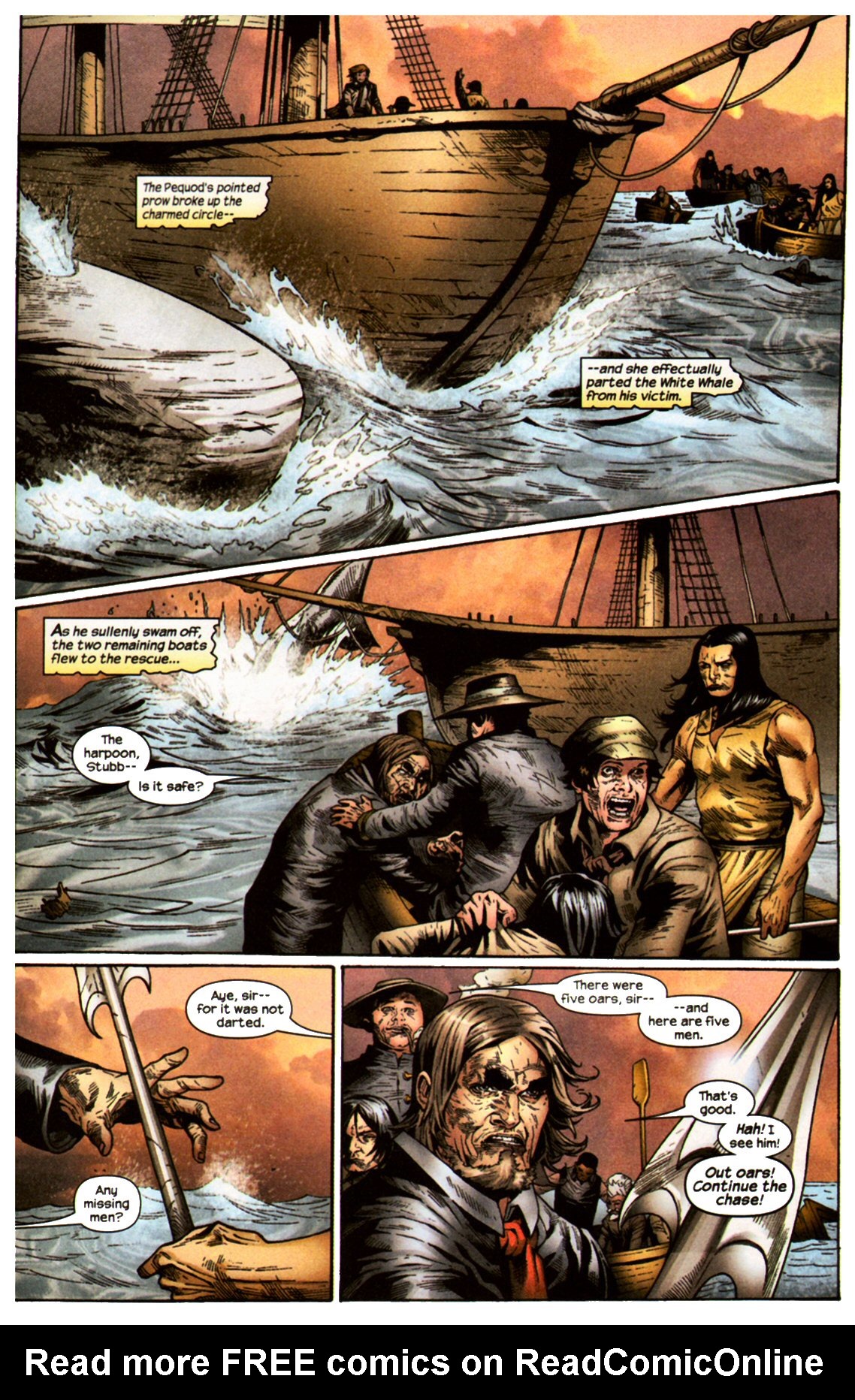 Read online Marvel Illustrated: Moby Dick comic -  Issue # TPB - 106