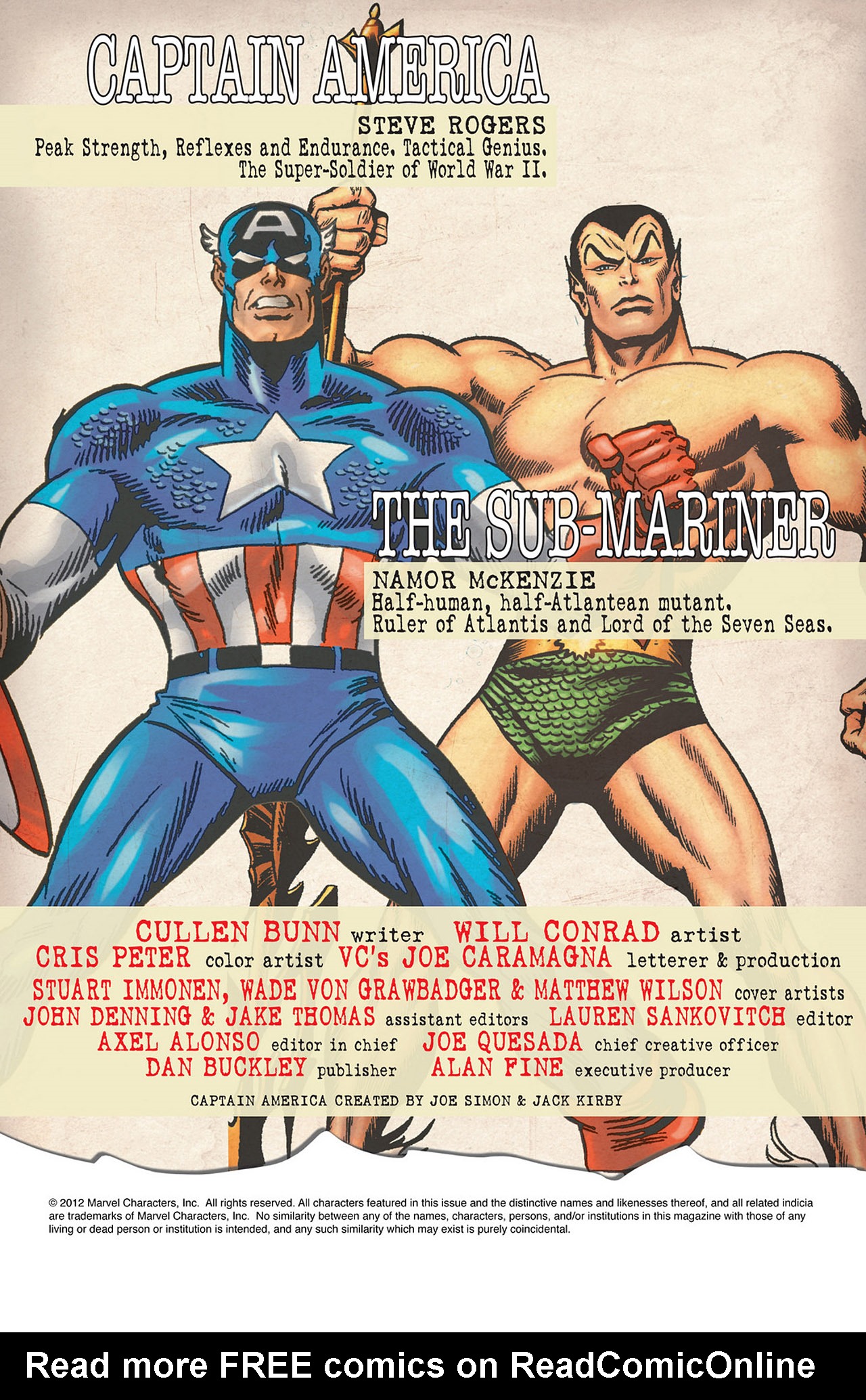 Read online Captain America and Namor comic -  Issue #635.1 - 2