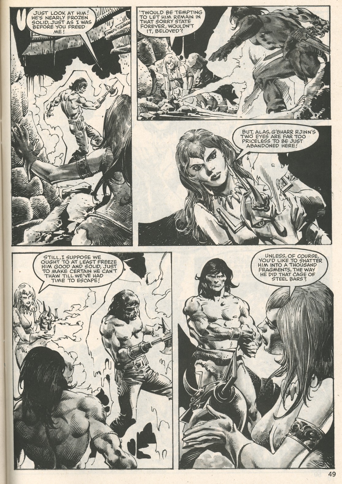 Read online The Savage Sword Of Conan comic -  Issue #107 - 49