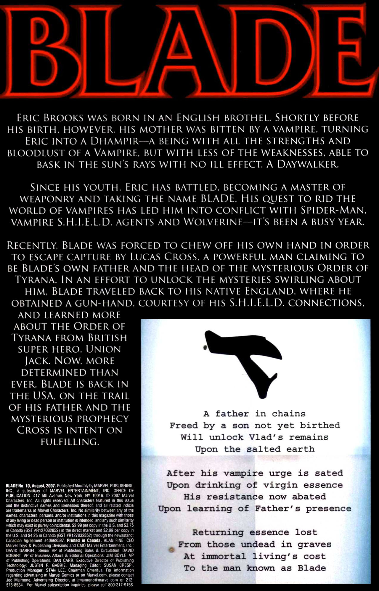 Read online Blade (2006) comic -  Issue #10 - 2