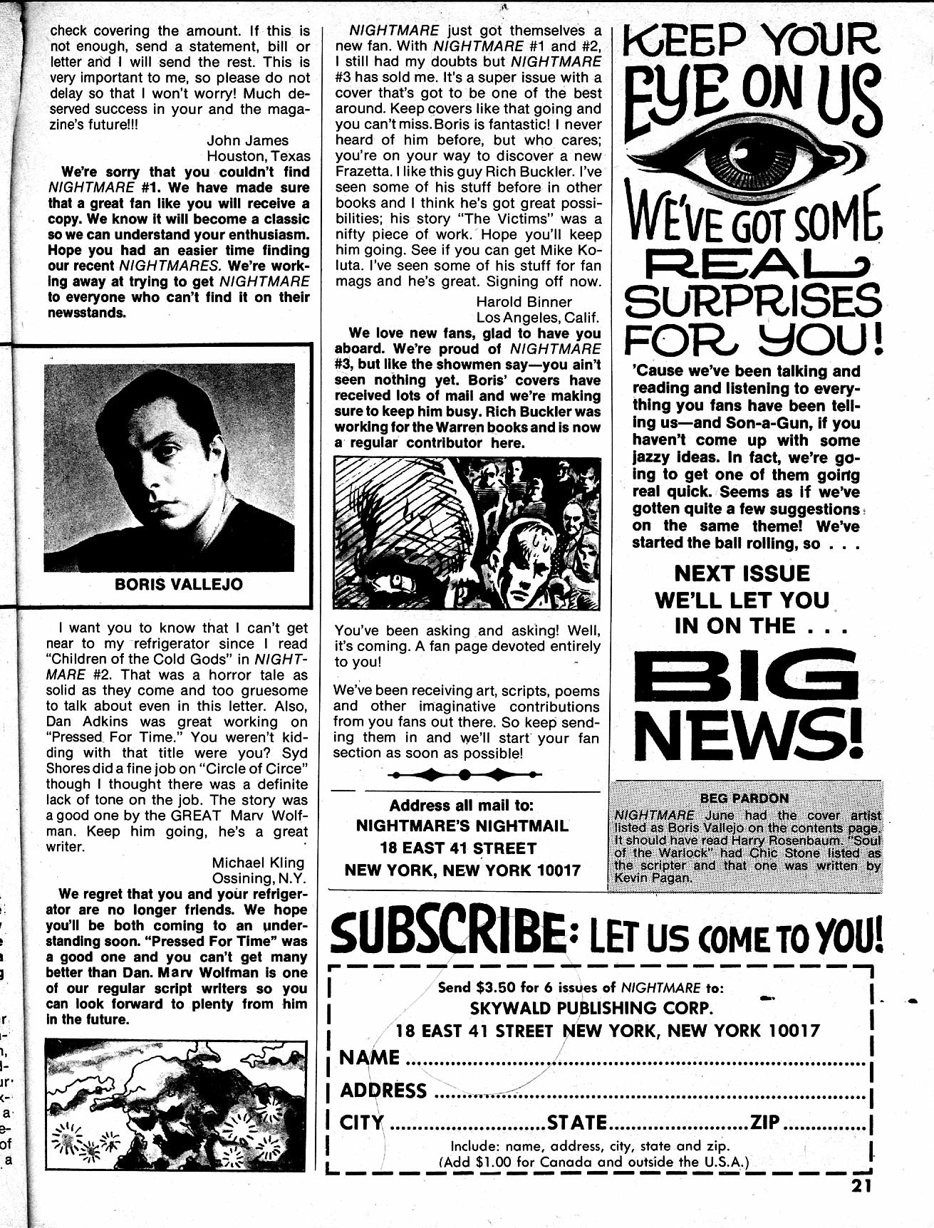 Read online Nightmare (1970) comic -  Issue #5 - 22