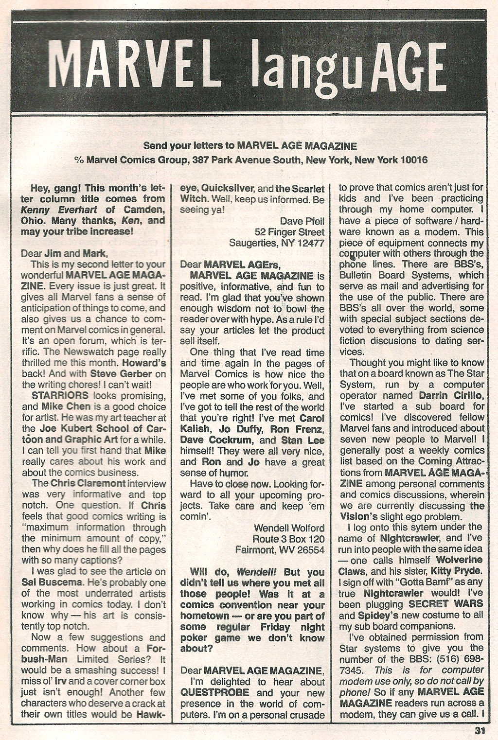 Read online Marvel Age comic -  Issue #19 - 32