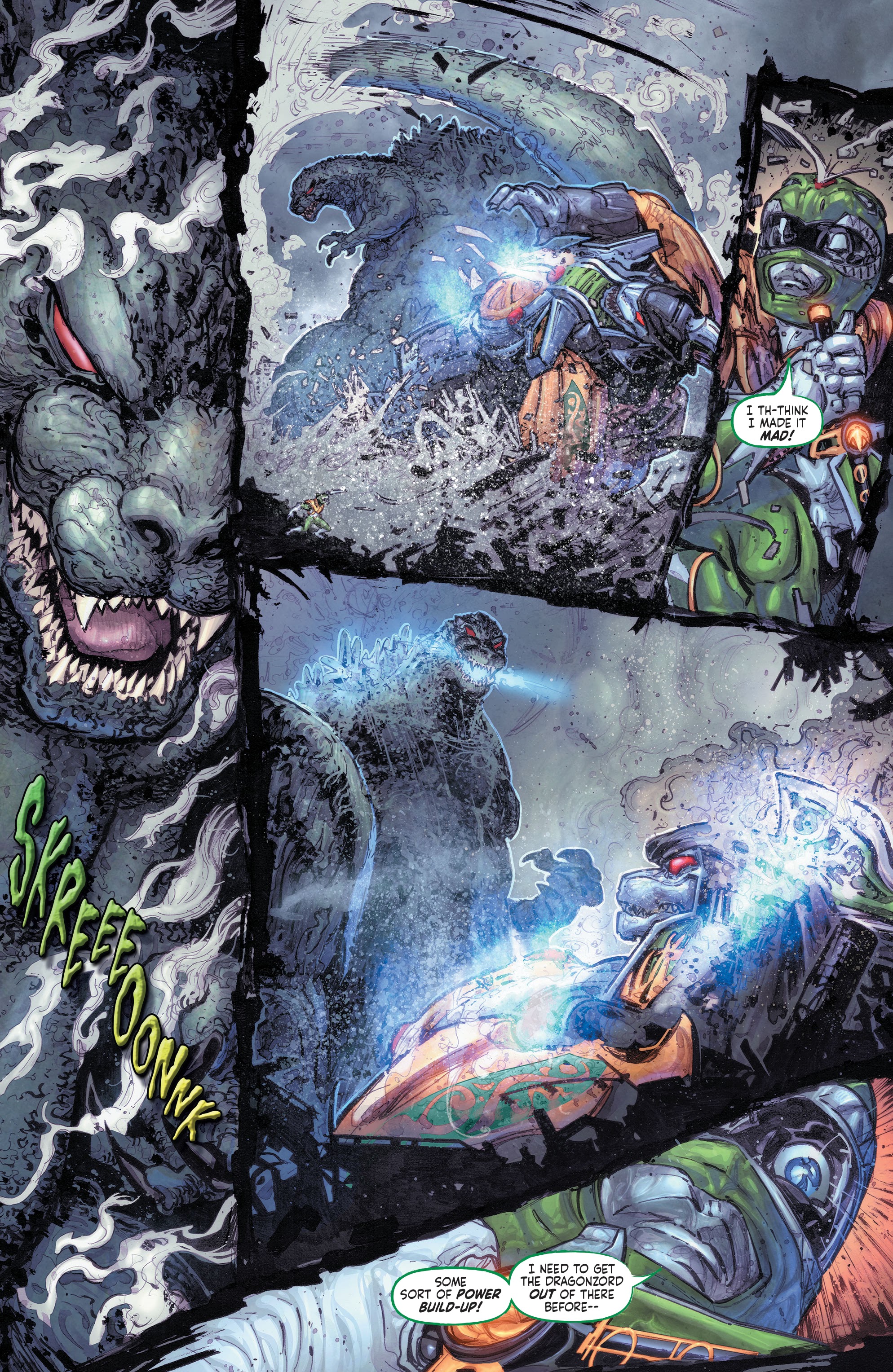 Read online Godzilla vs. The Mighty Morphin Power Rangers comic -  Issue #1 - 17
