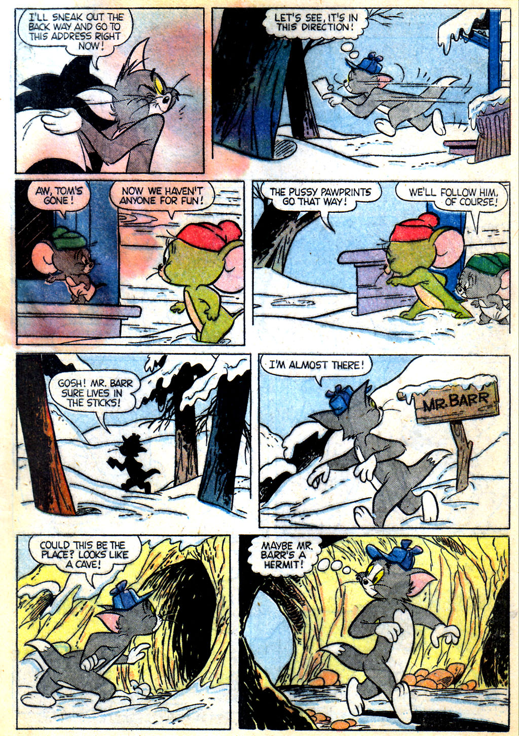 Read online M.G.M.'s Tom and Jerry's Winter Fun comic -  Issue #6 - 7