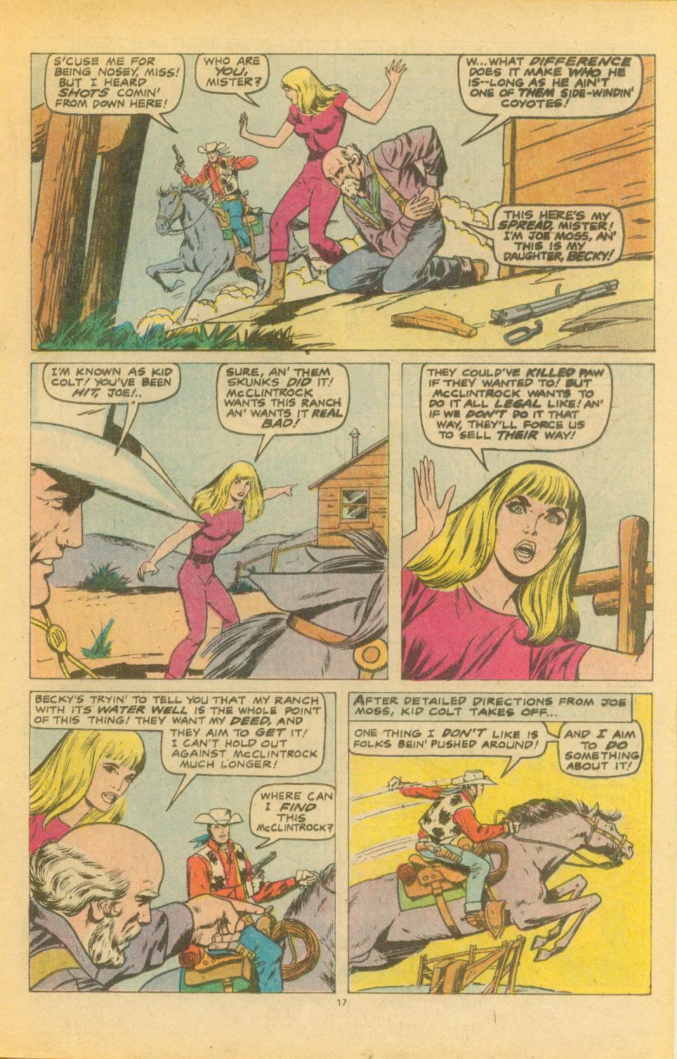 Read online Kid Colt Outlaw comic -  Issue #224 - 19