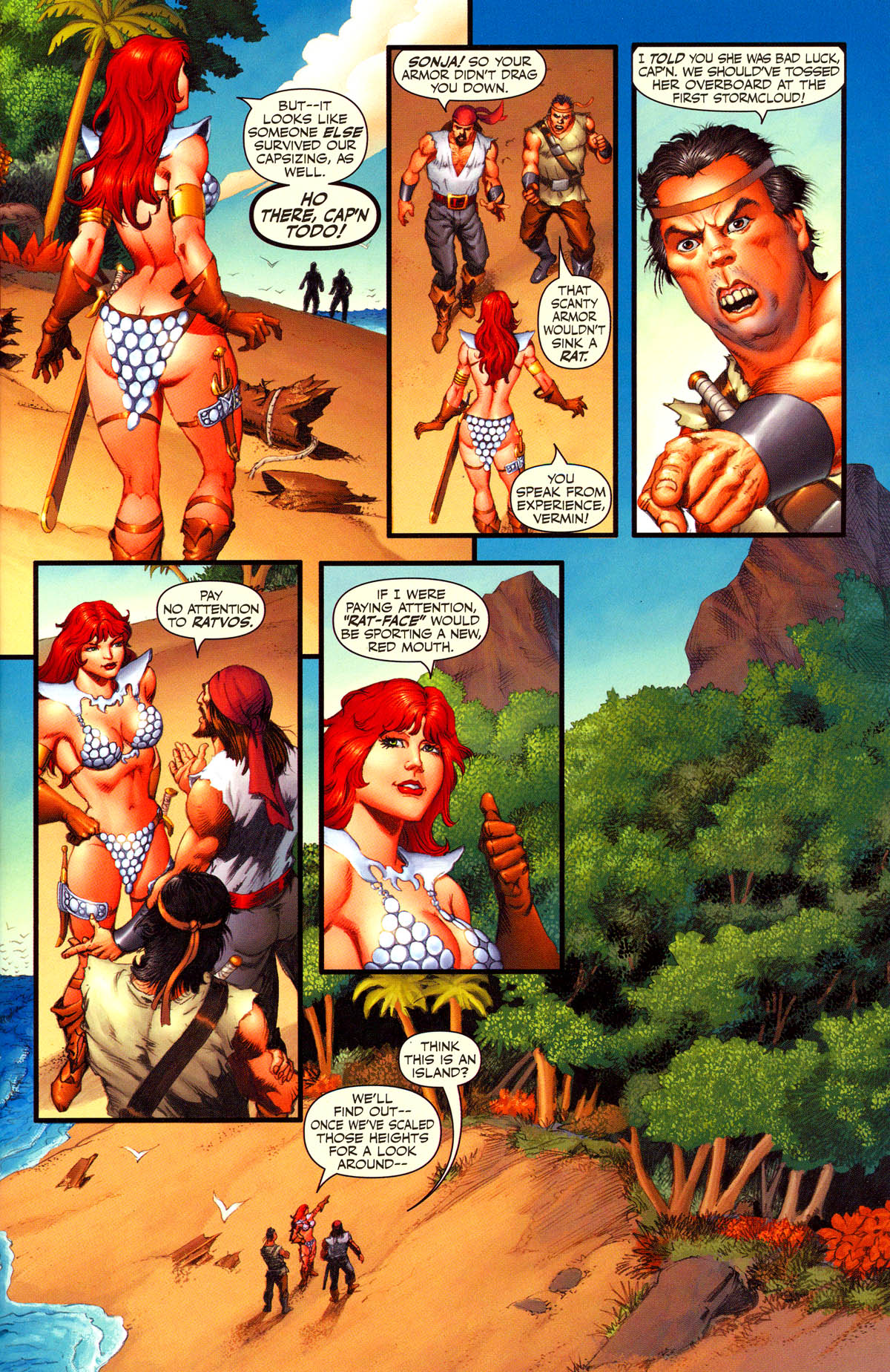 Read online Red Sonja: Monster Isle comic -  Issue # Full - 9
